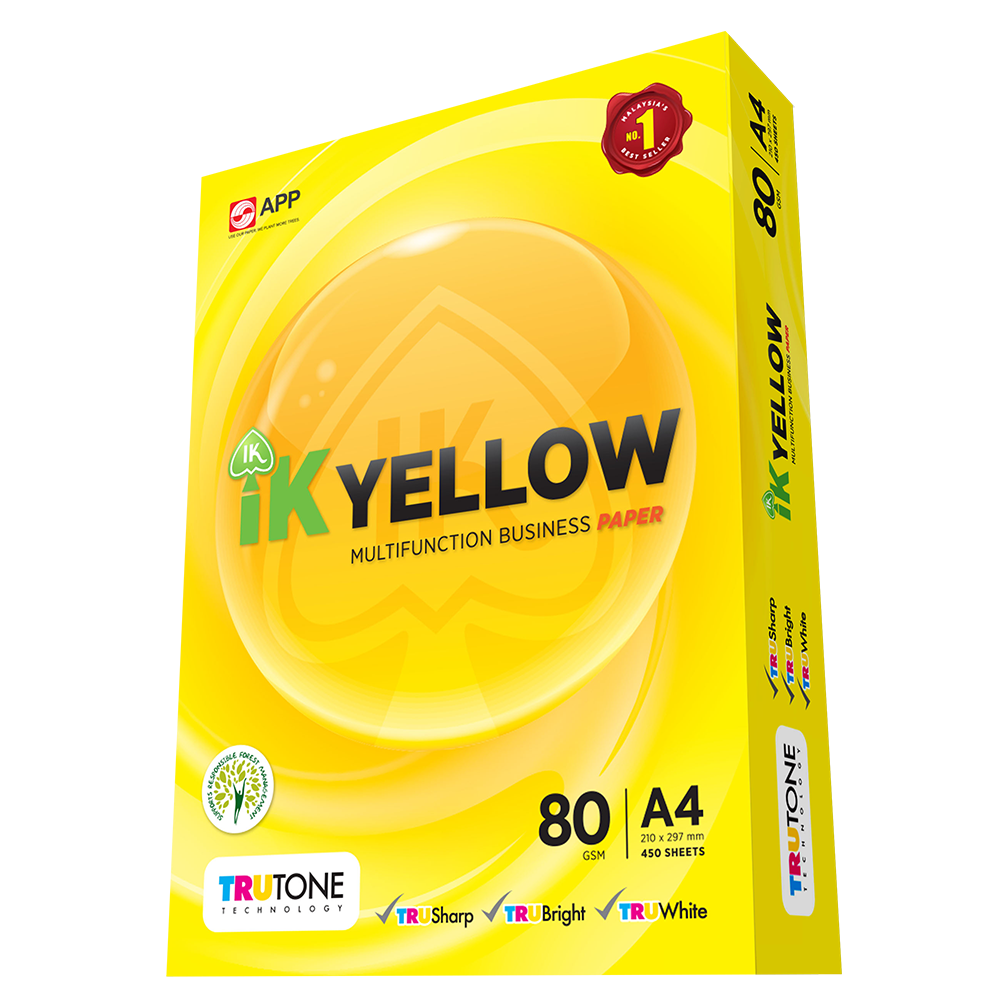 A4 80g IK Yellow - 450's