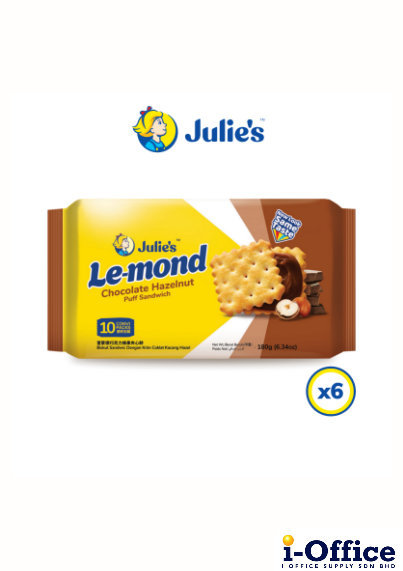 Julie's Le-Mond Puff Sandwich Chocolate 180g