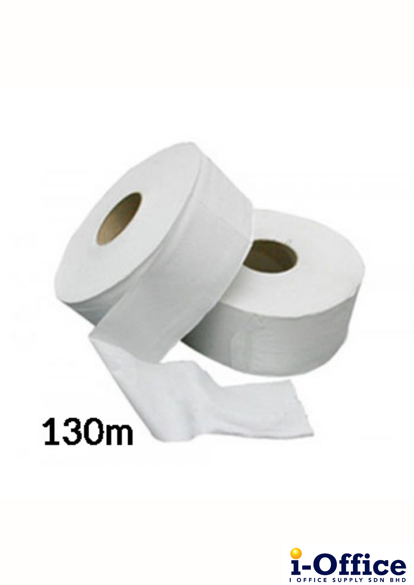 Jumbo Roll Toilet Tissue Virgin Pulp - 130m - 12rolls
