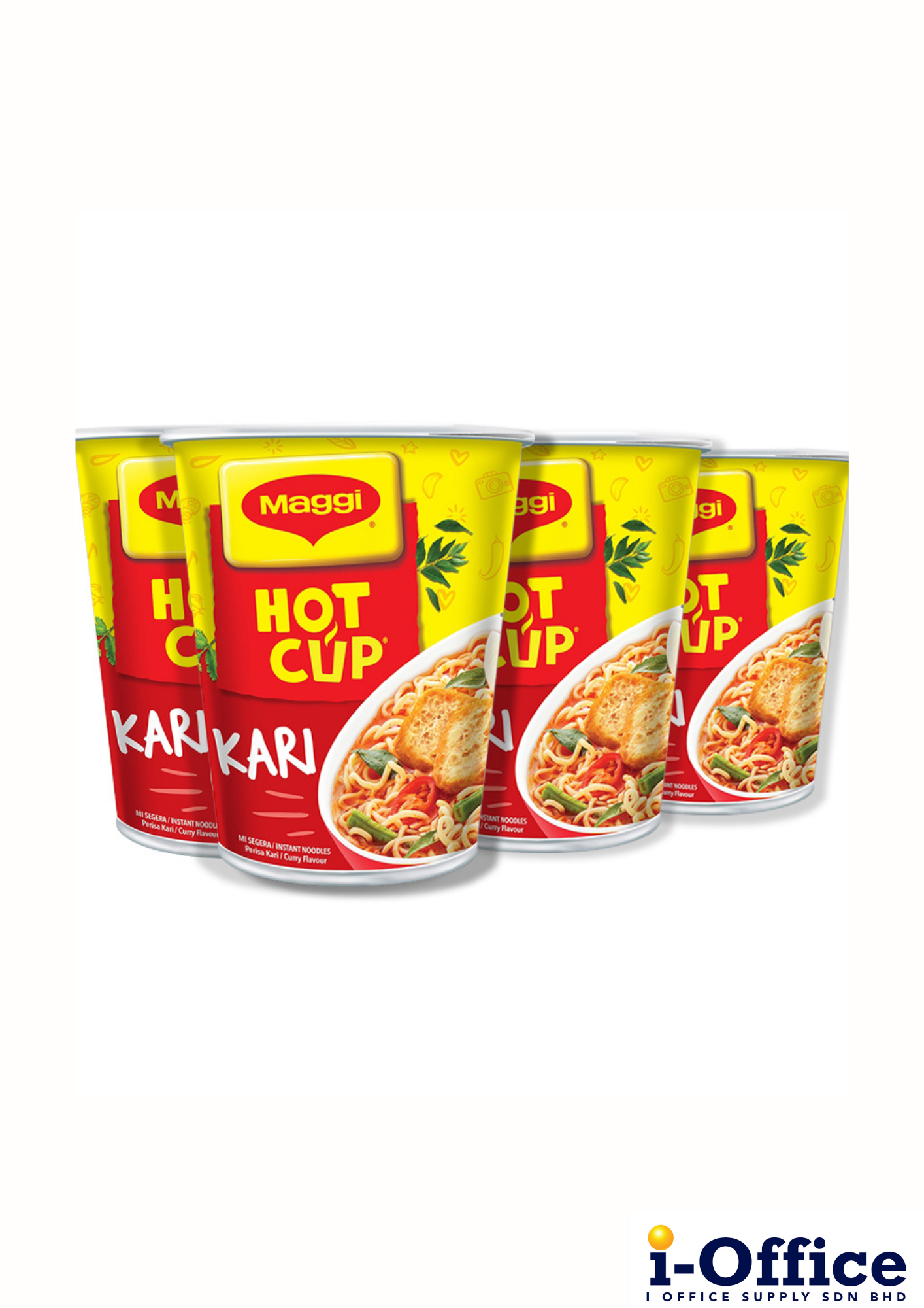 Maggi Hot Cup Curry Instant Noodles 6s x 59g