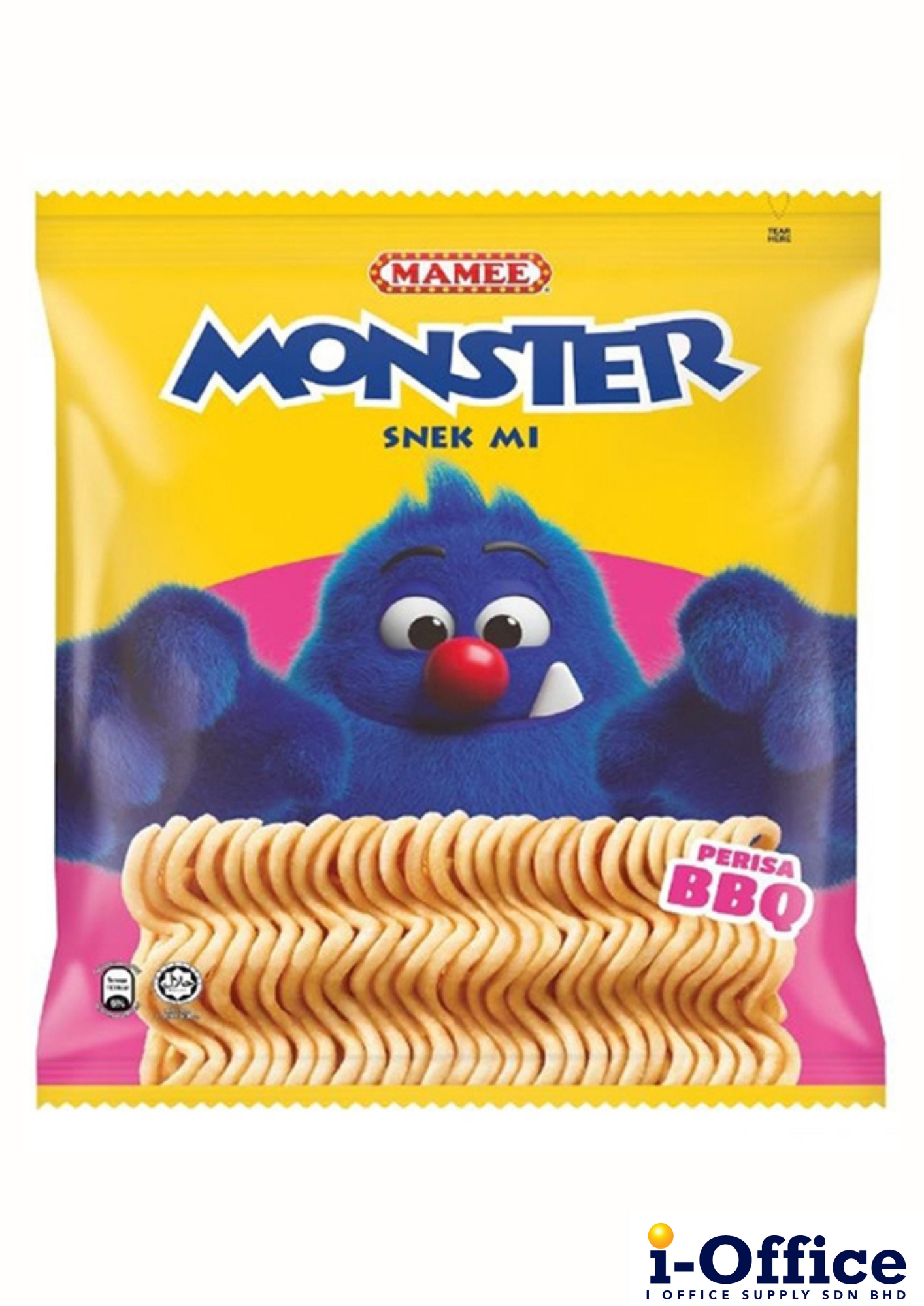 Mamee Monster Snack Noodles BBQ  - 8s x 25g