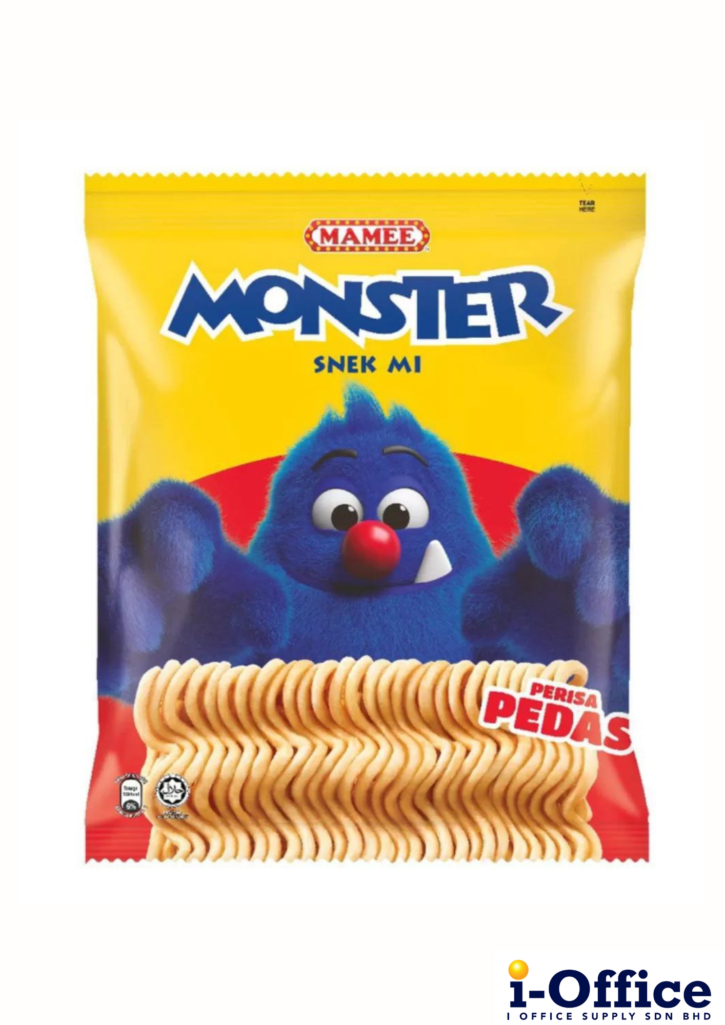 Mamee Monster Snack Noodles Hot & Spicy  - 8s x 25g