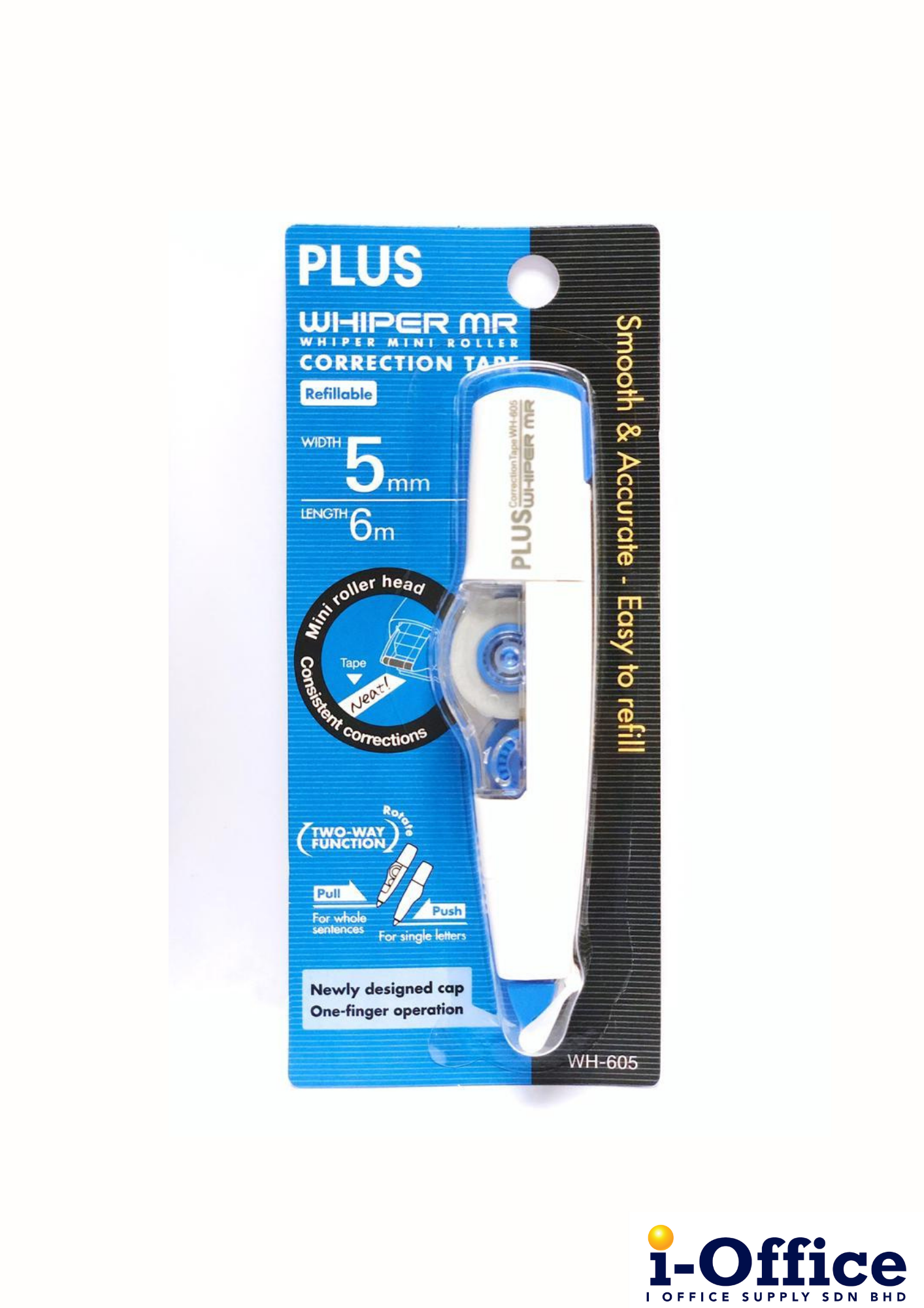 PLUS WH-605 Correction Tape - 5mm x 6m