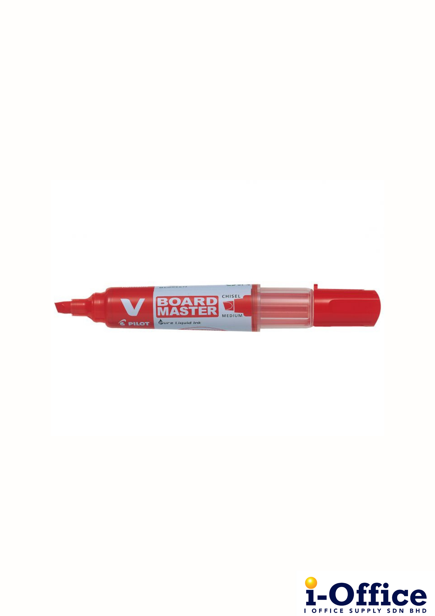 Pilot V Board Master WhiteBoard Marker - Chisel - Red