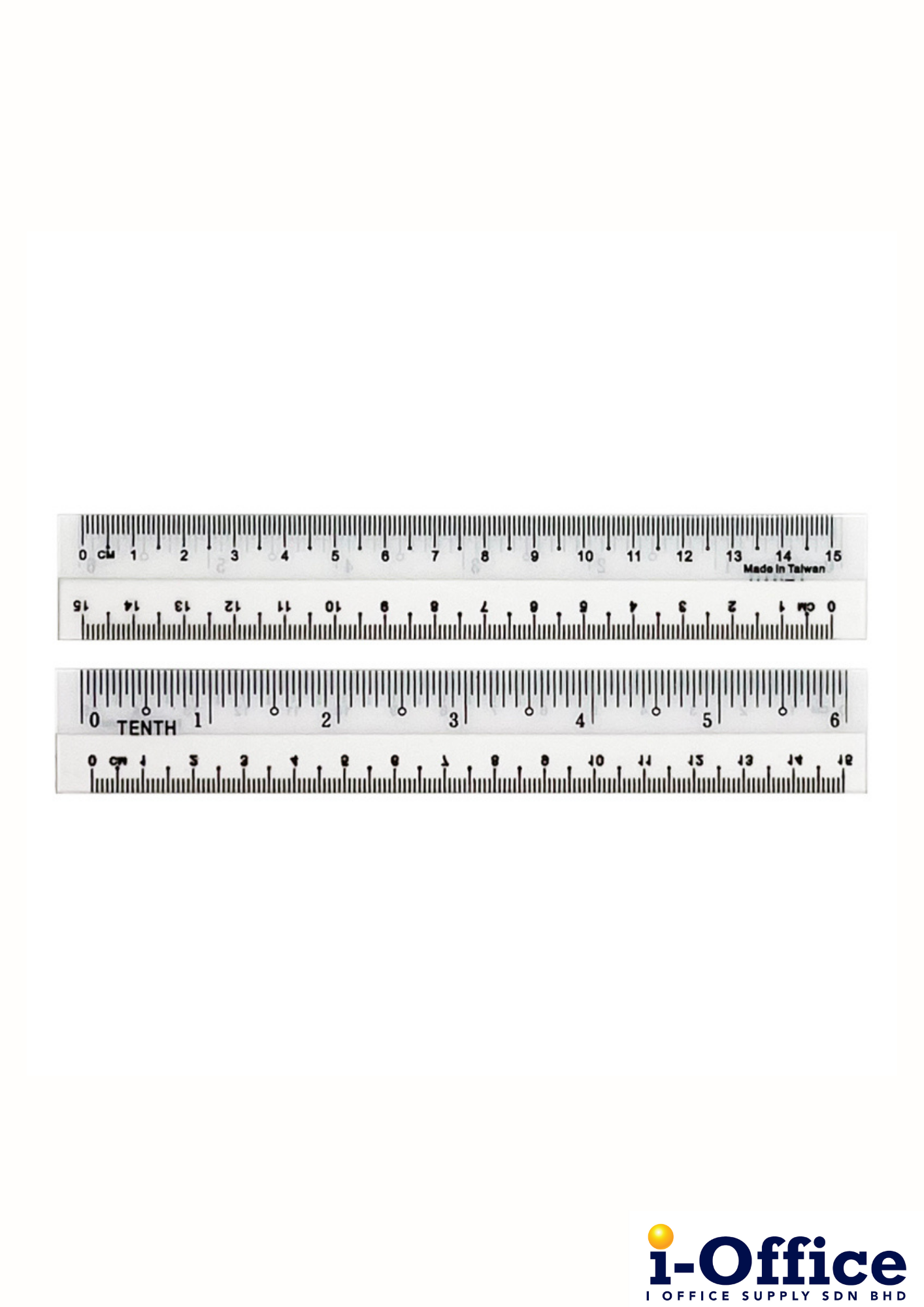 Plastic Straight Ruler - 6 Inch - 15cm