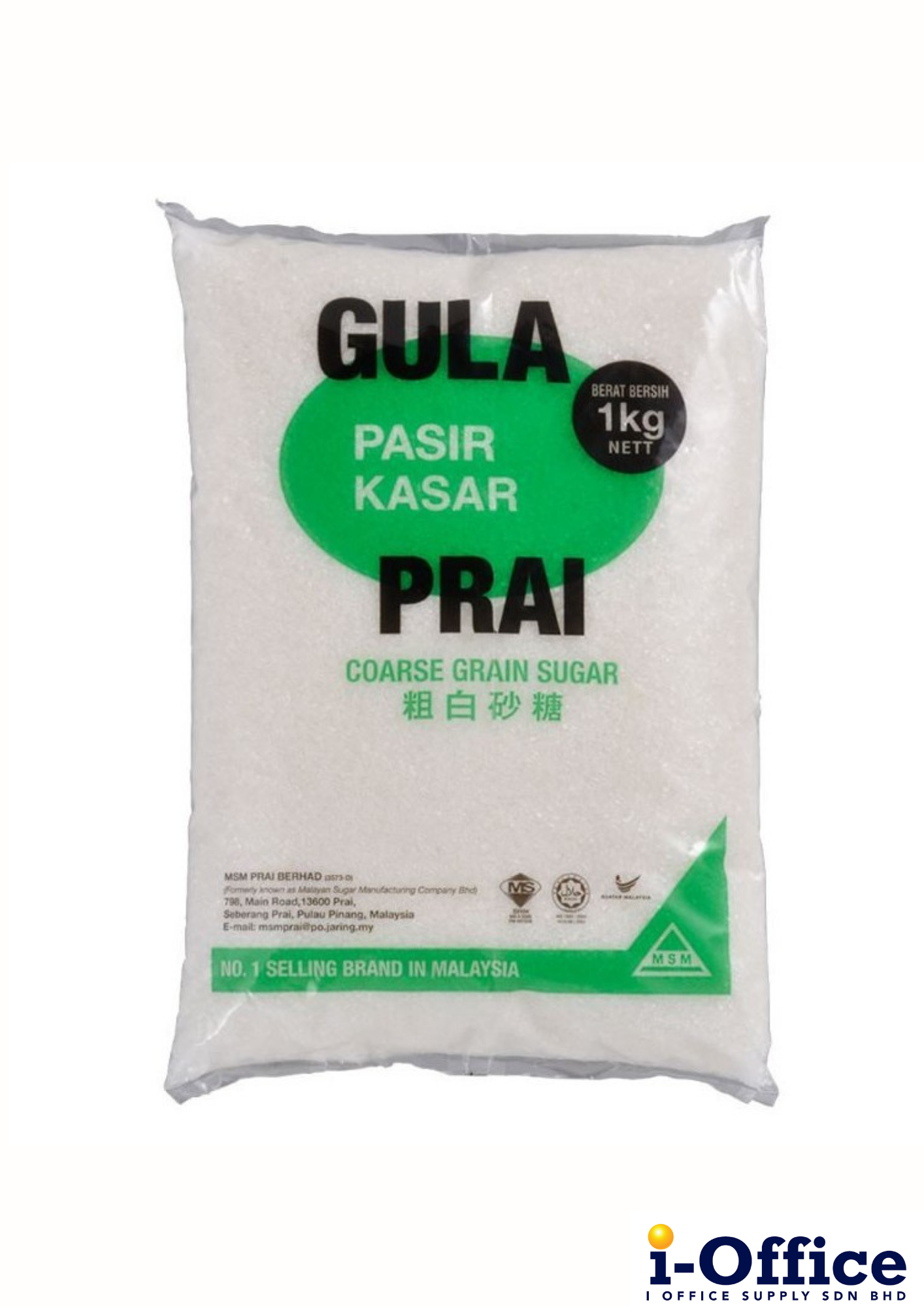 Prai White Sugar Coarse Grain 1kg