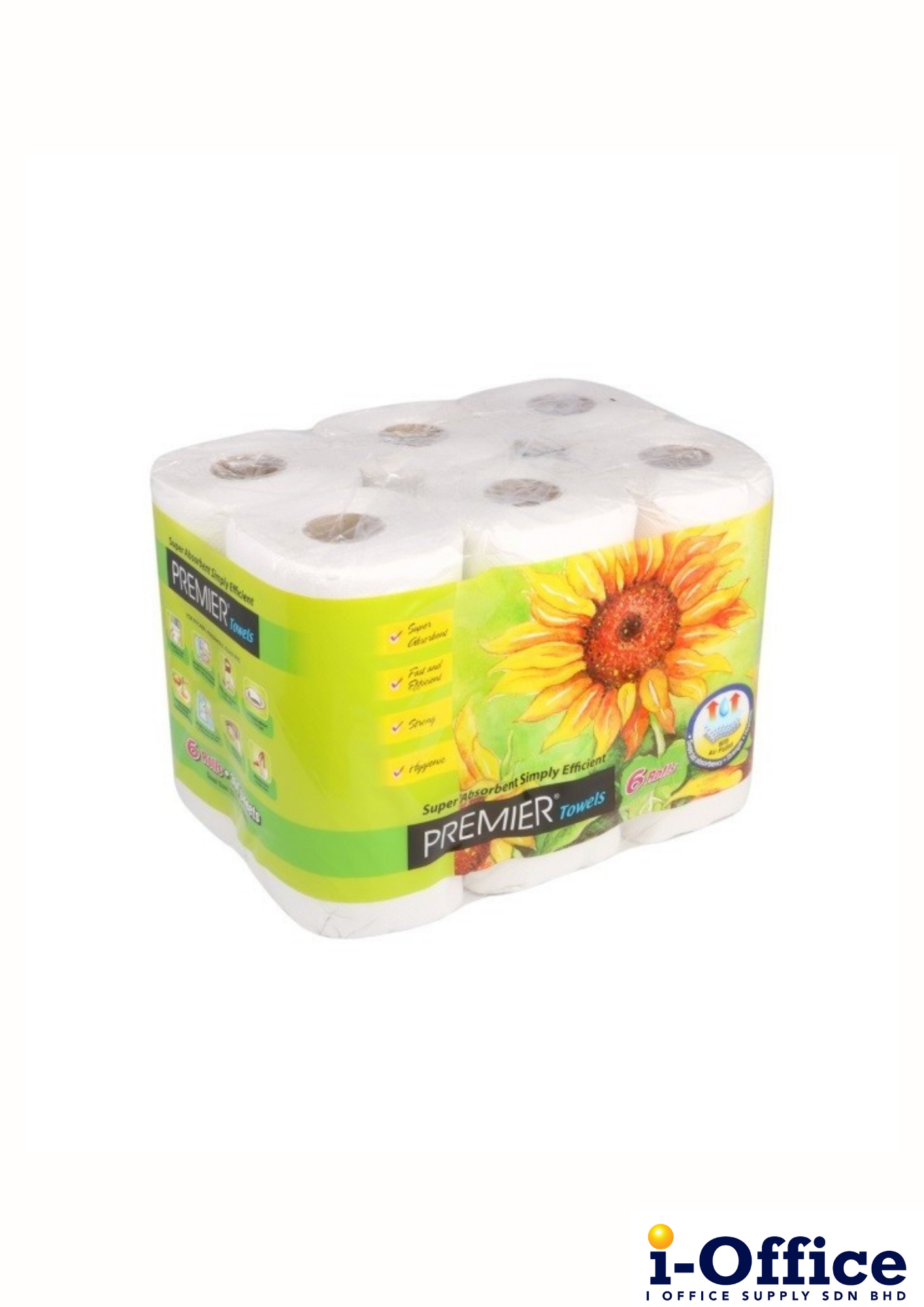 Premier Kitchen Towels 6rolls x 60s