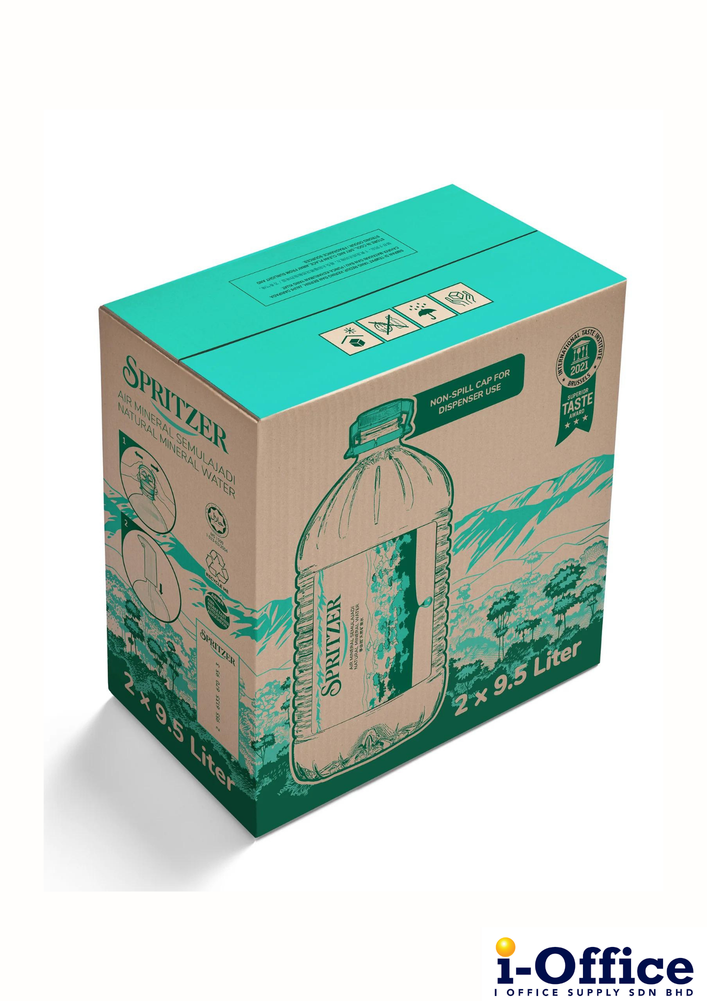 Spritzer Mineral Water Bottle  - 2s x 9.5l