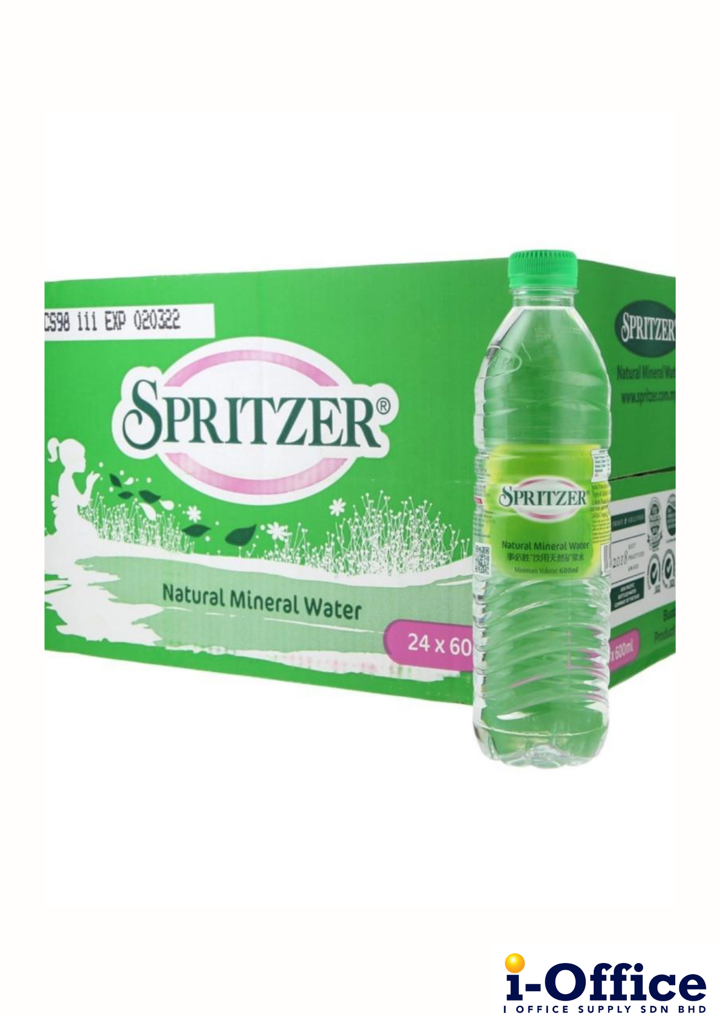 Spritzer Mineral Water Bottle - 24s x 600ml