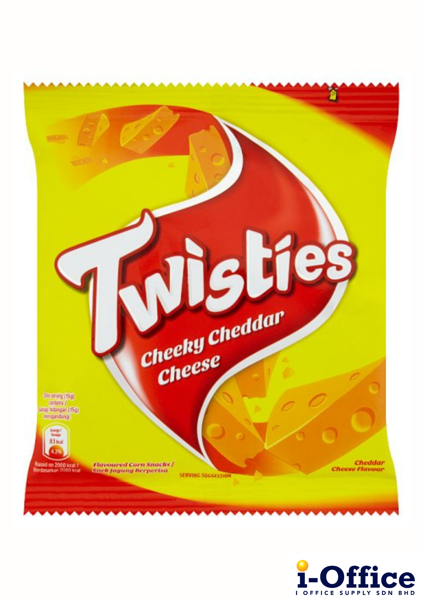 Twisties Corn Snacks Cheese 30s x 15g