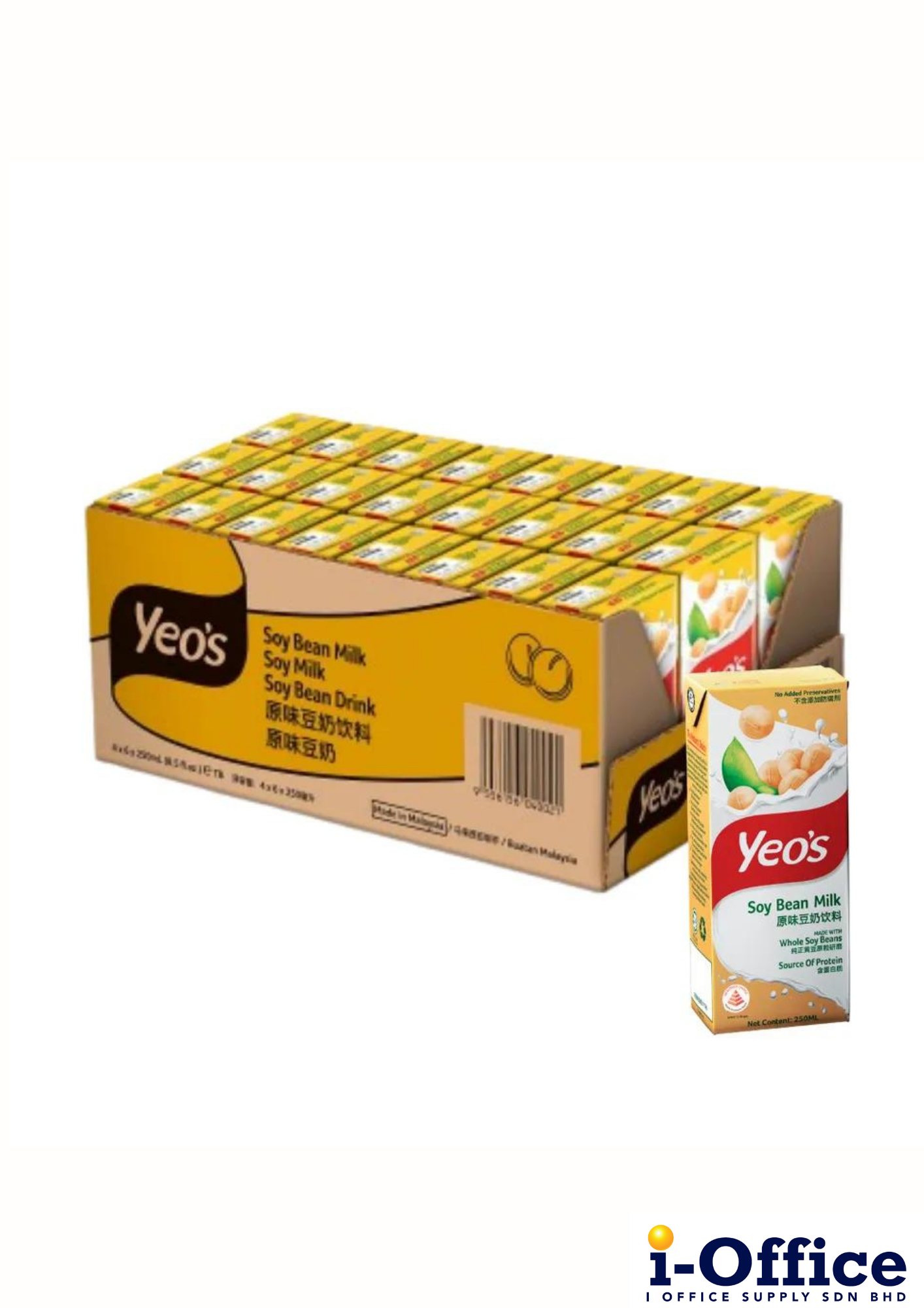Yeo's Soya Bean Milk Drink - 24 x 250ml