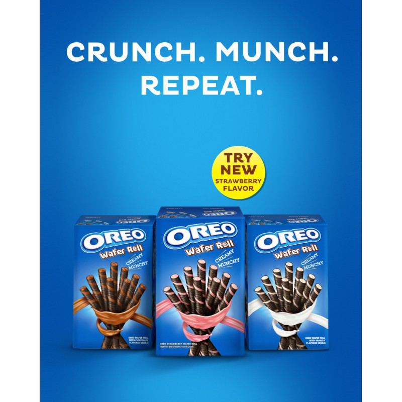 OREO Wafer Roll 54G Chocolate / Vanilla-Wholesale Office Stationery and Pantry Supply