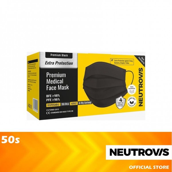 NEUTROVIS Premium Medical Face Mask 50's-Wholesale Office Stationery and Pantry Supply