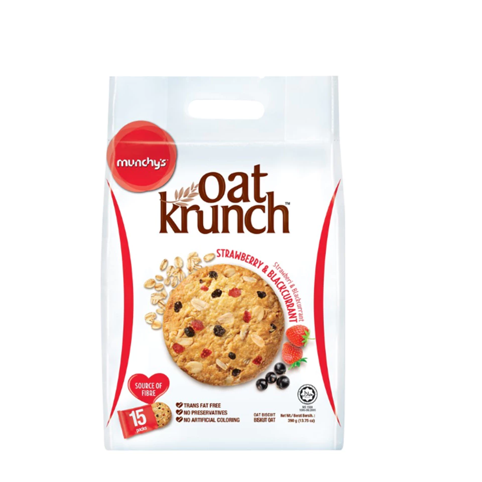Munchy's Oat Krunch Strawberry & Blackcurrant Cracker 390g
