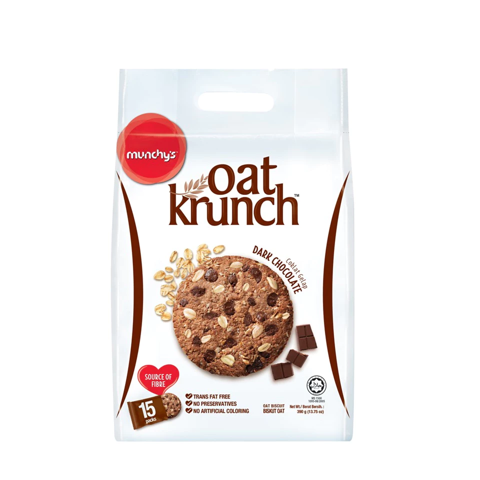 Munchy's Oat Krunch Dark Chocolate Cracker 390g