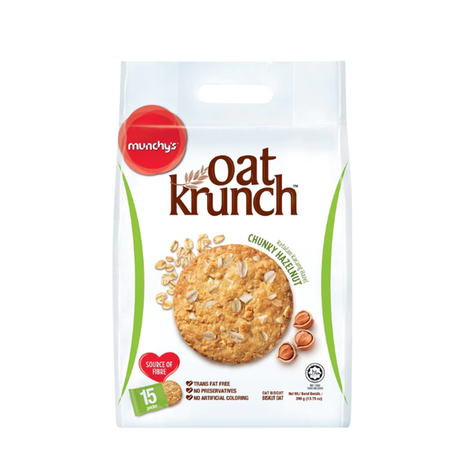Munchy's Oat Krunch Chunky Hazelnut Cracker 390g