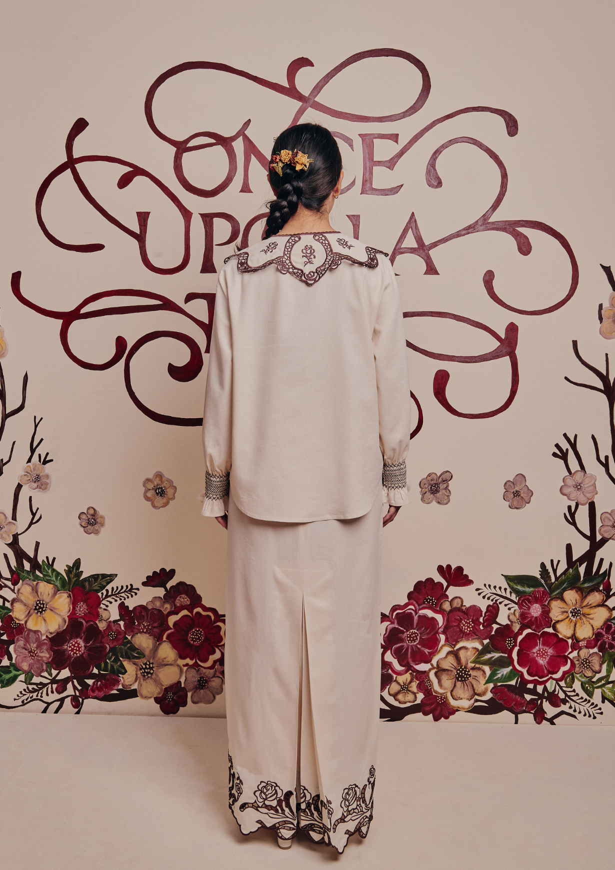 Breeze Kurung in Rosie