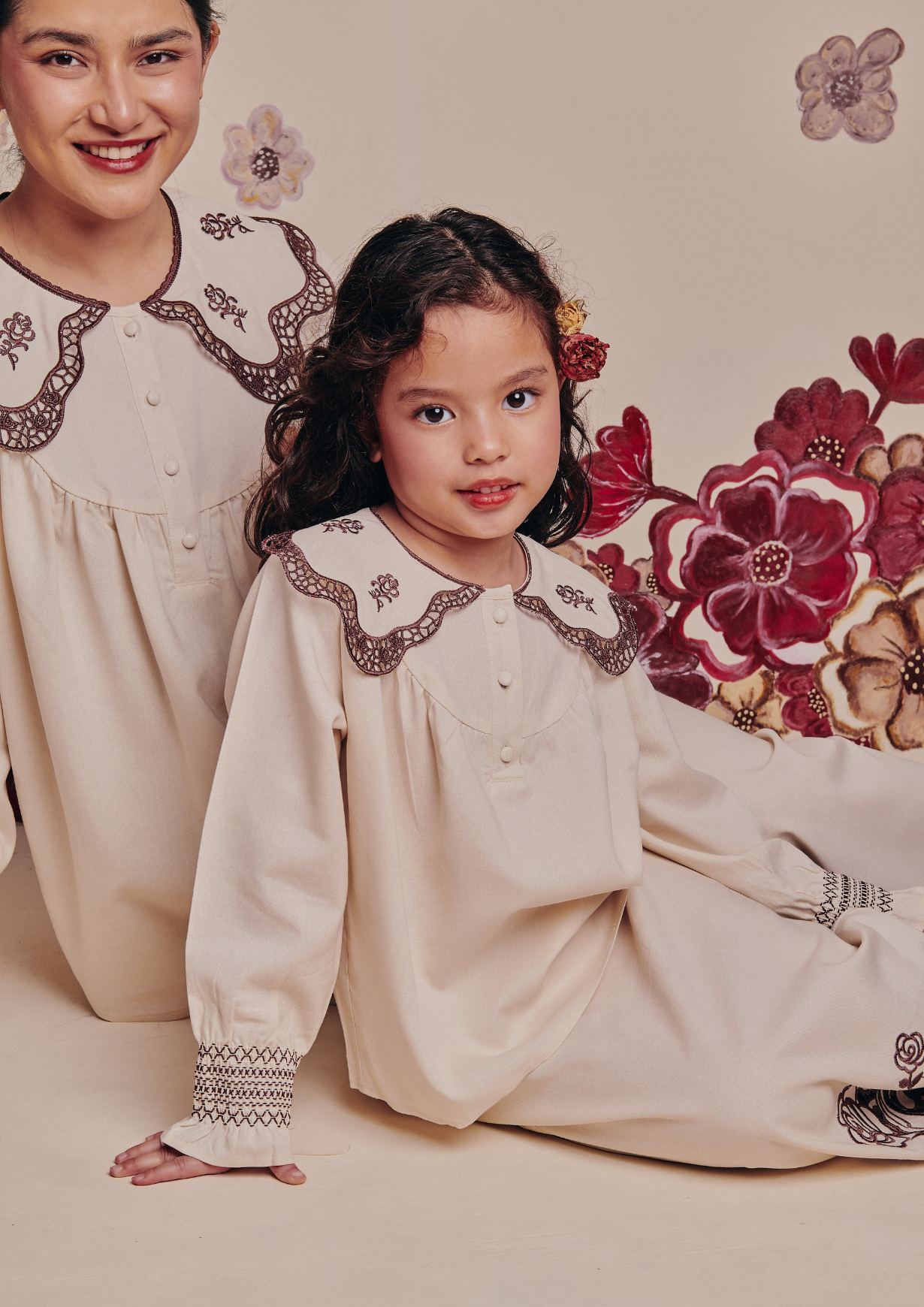 Little Breeze Kurung in Rosie