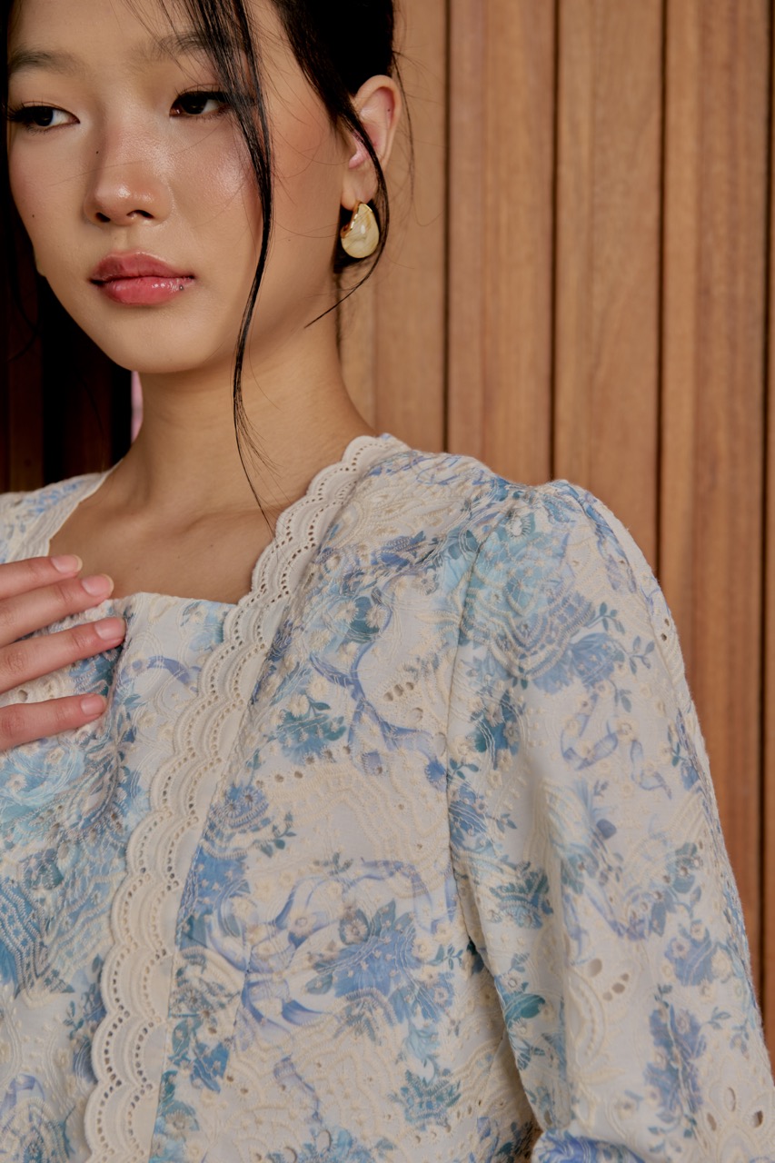 Bluebell Whisper Kebaya