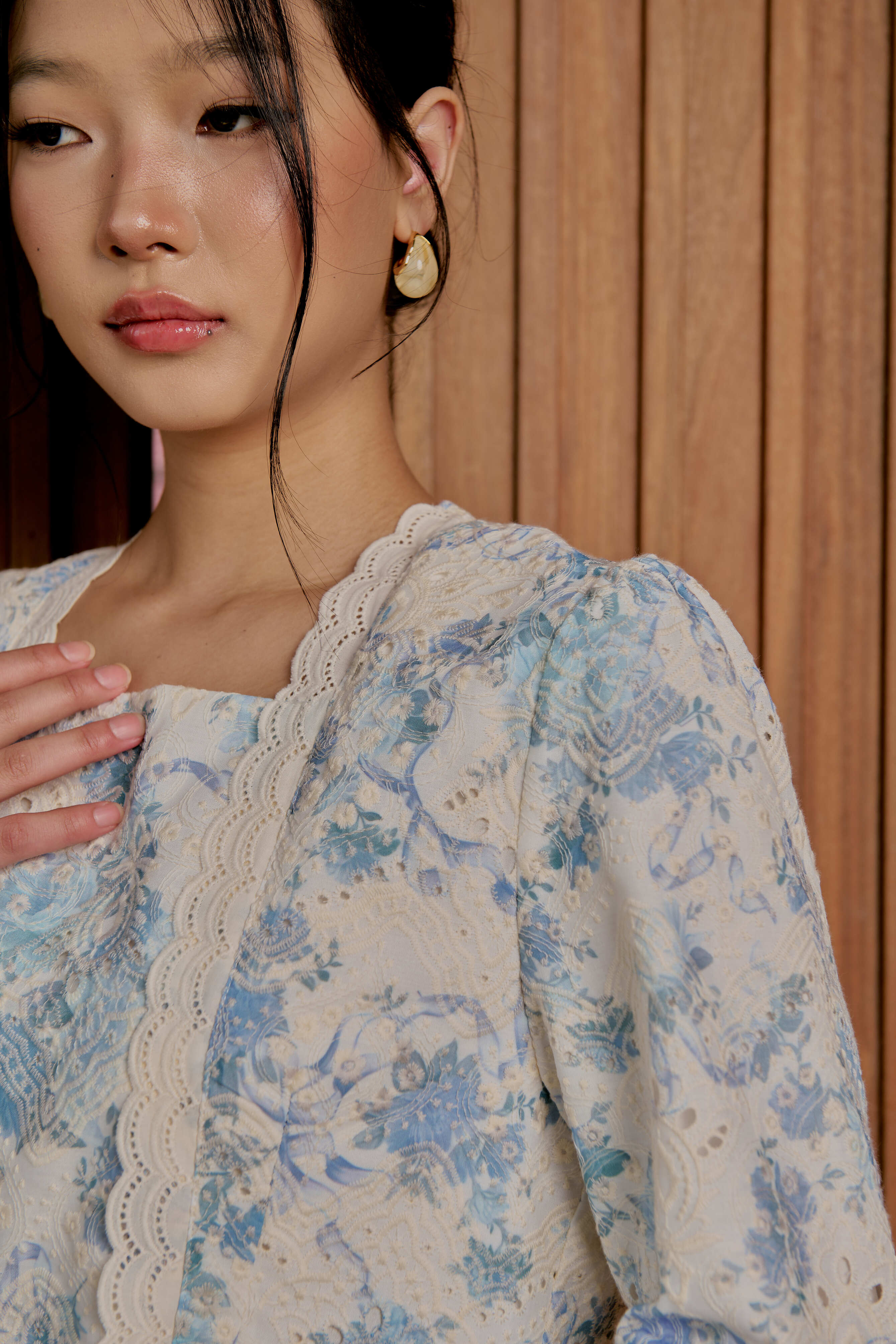 Bluebell Whisper Kebaya