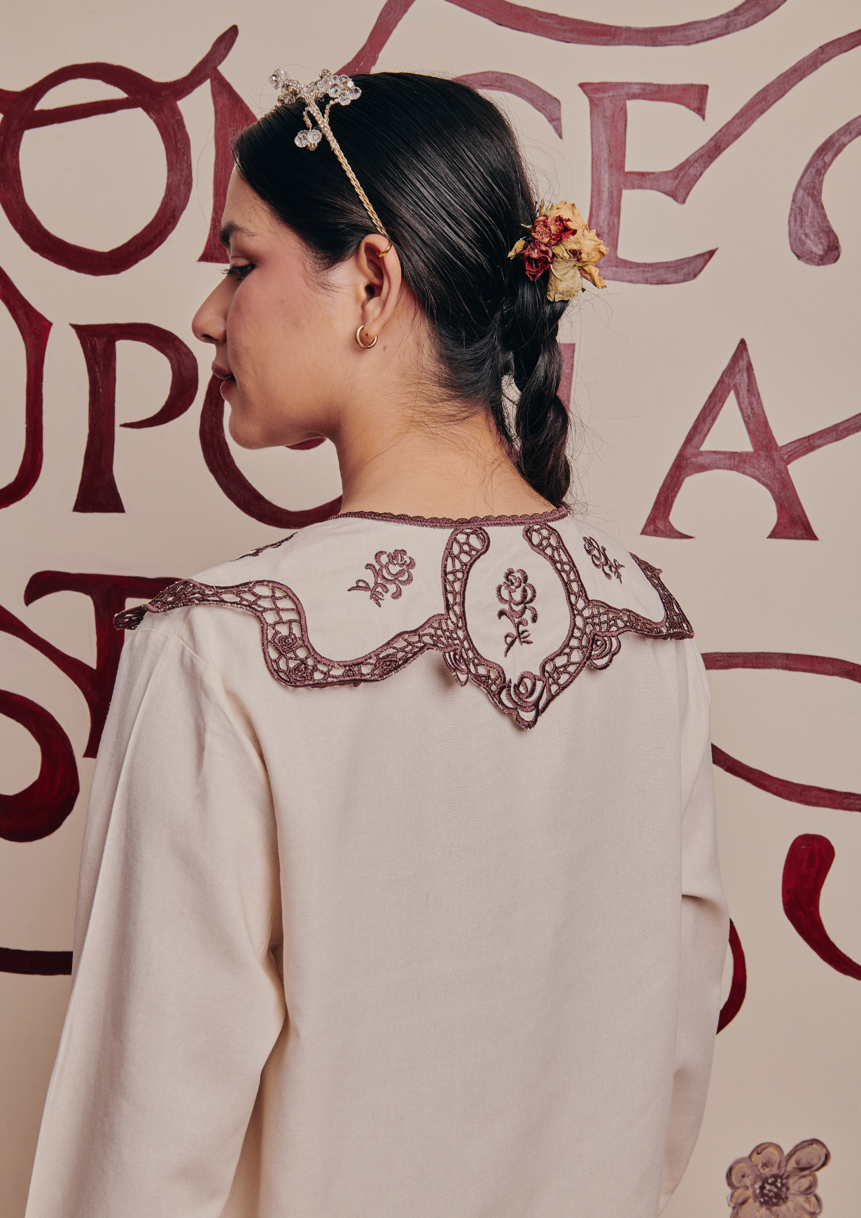 Breeze Kurung in Rosie