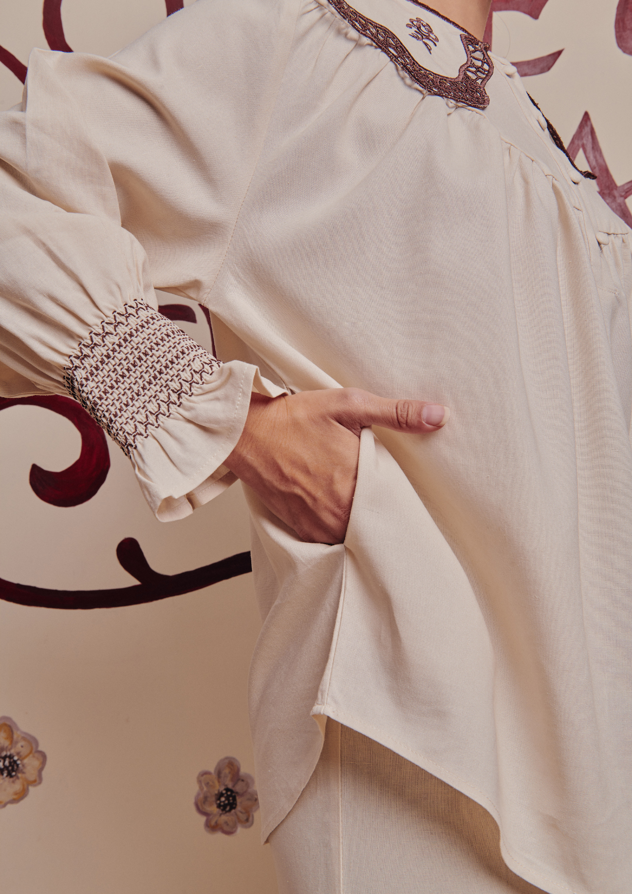 Breeze Kurung in Rosie