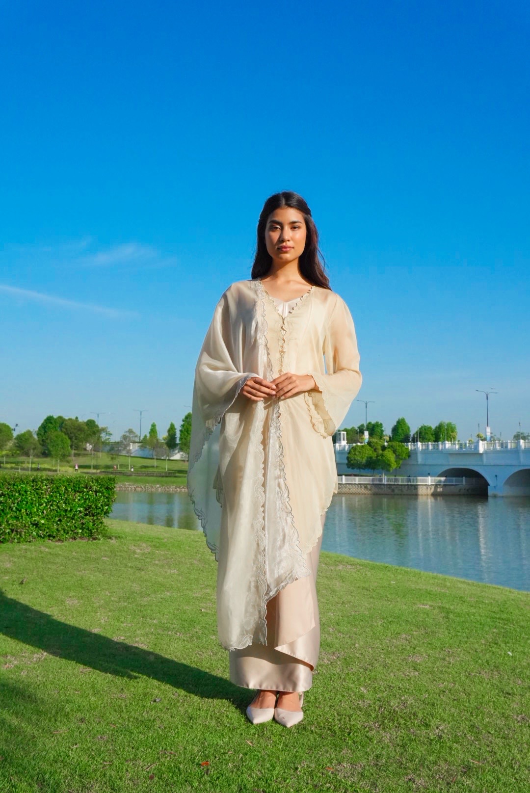 Twilight Kebaya in Ivory Beige