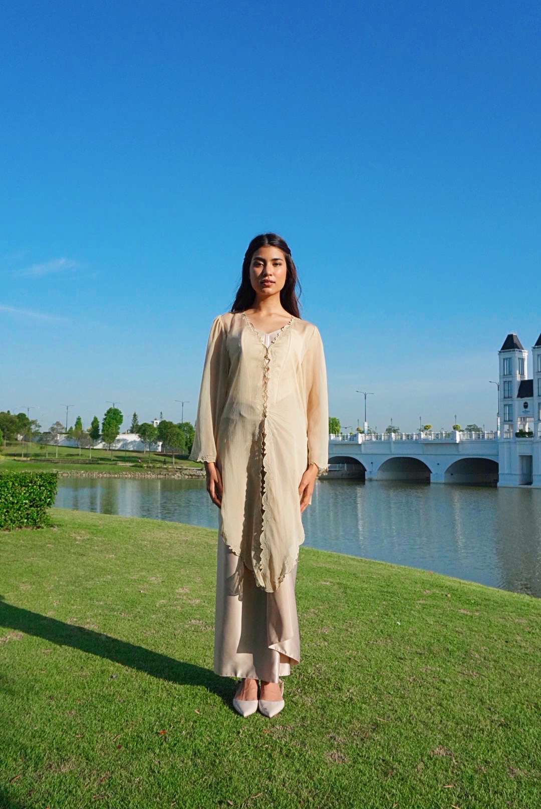 Twilight Kebaya in Ivory Beige