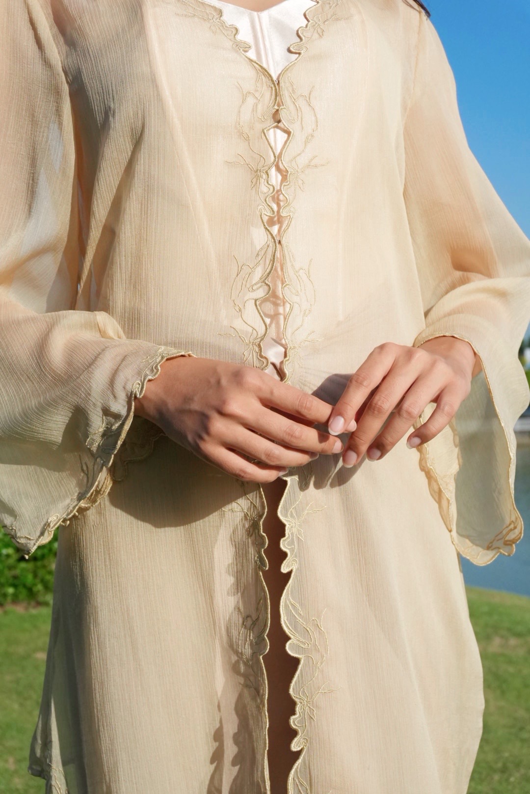 Twilight Kebaya in Ivory Beige