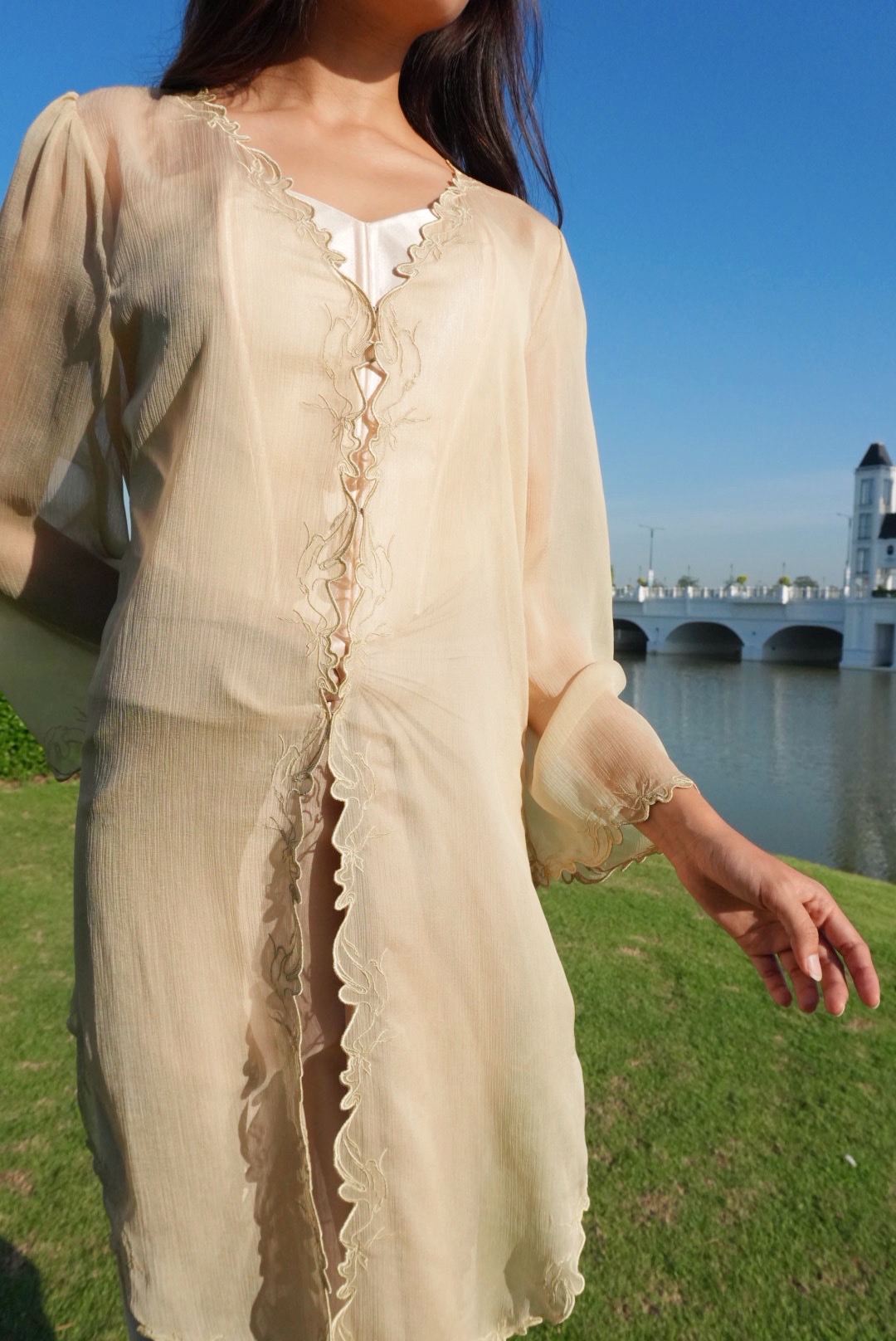 Twilight Kebaya in Ivory Beige