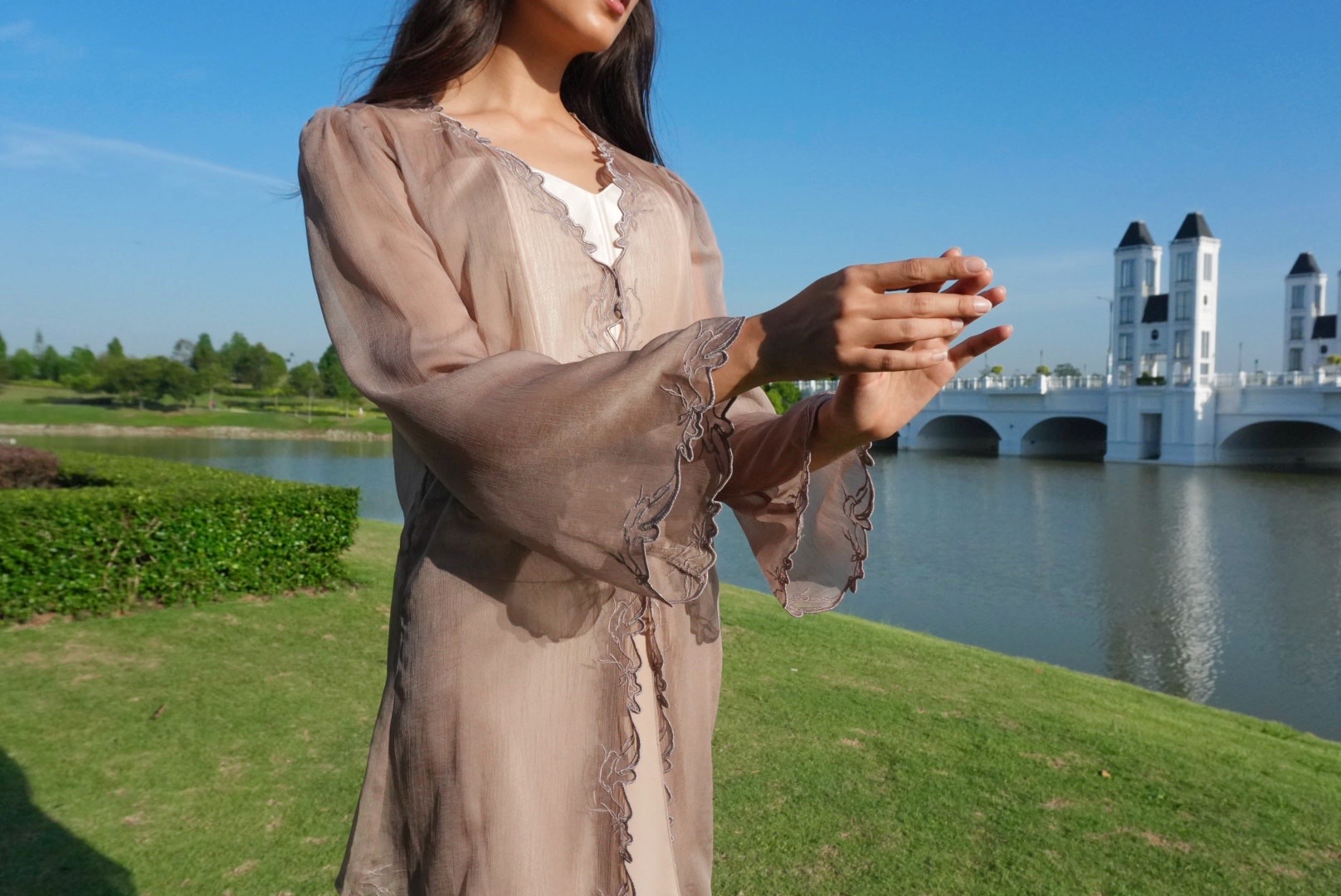 Twilight Kebaya in Brown Taupe