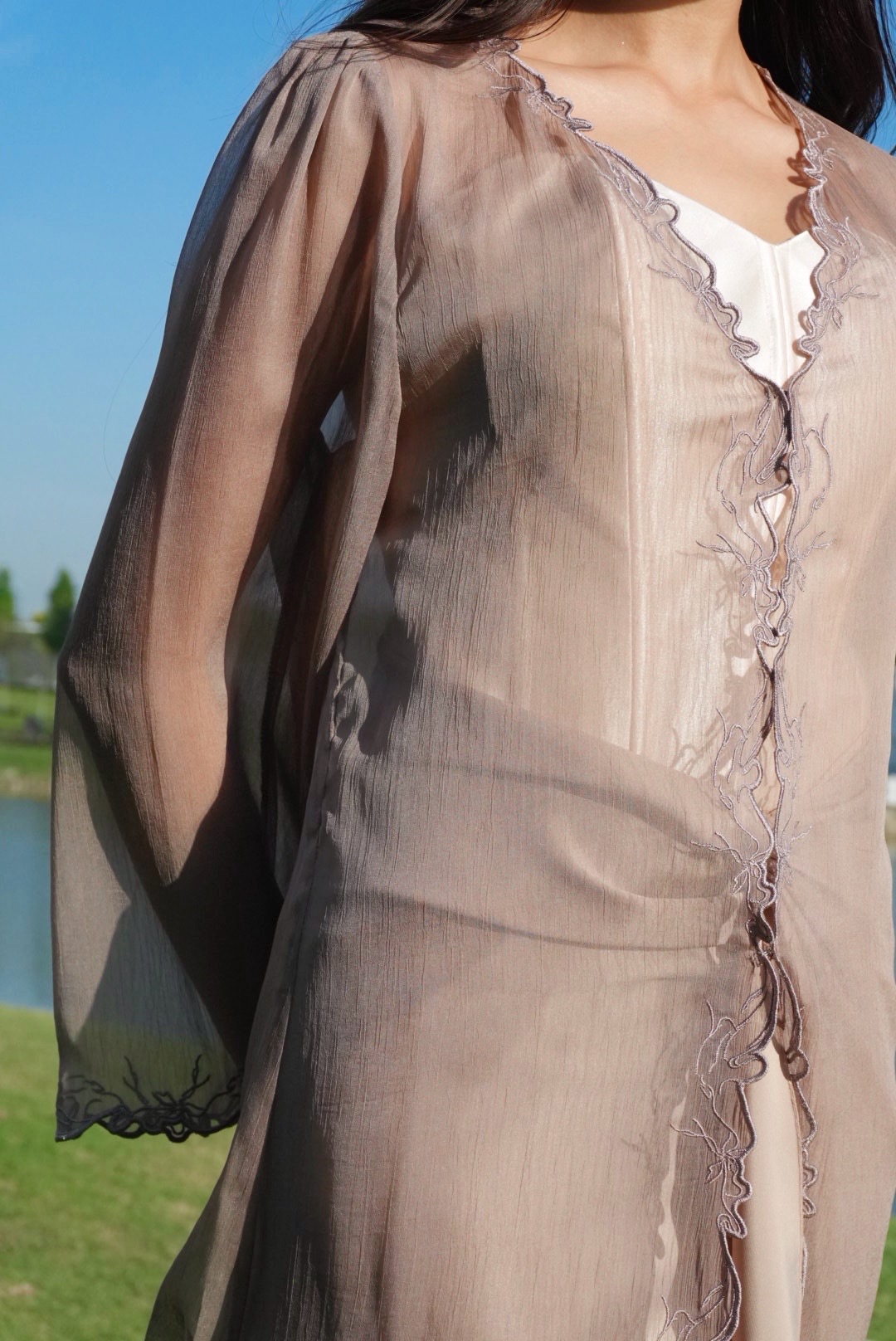 Twilight Kebaya in Brown Taupe