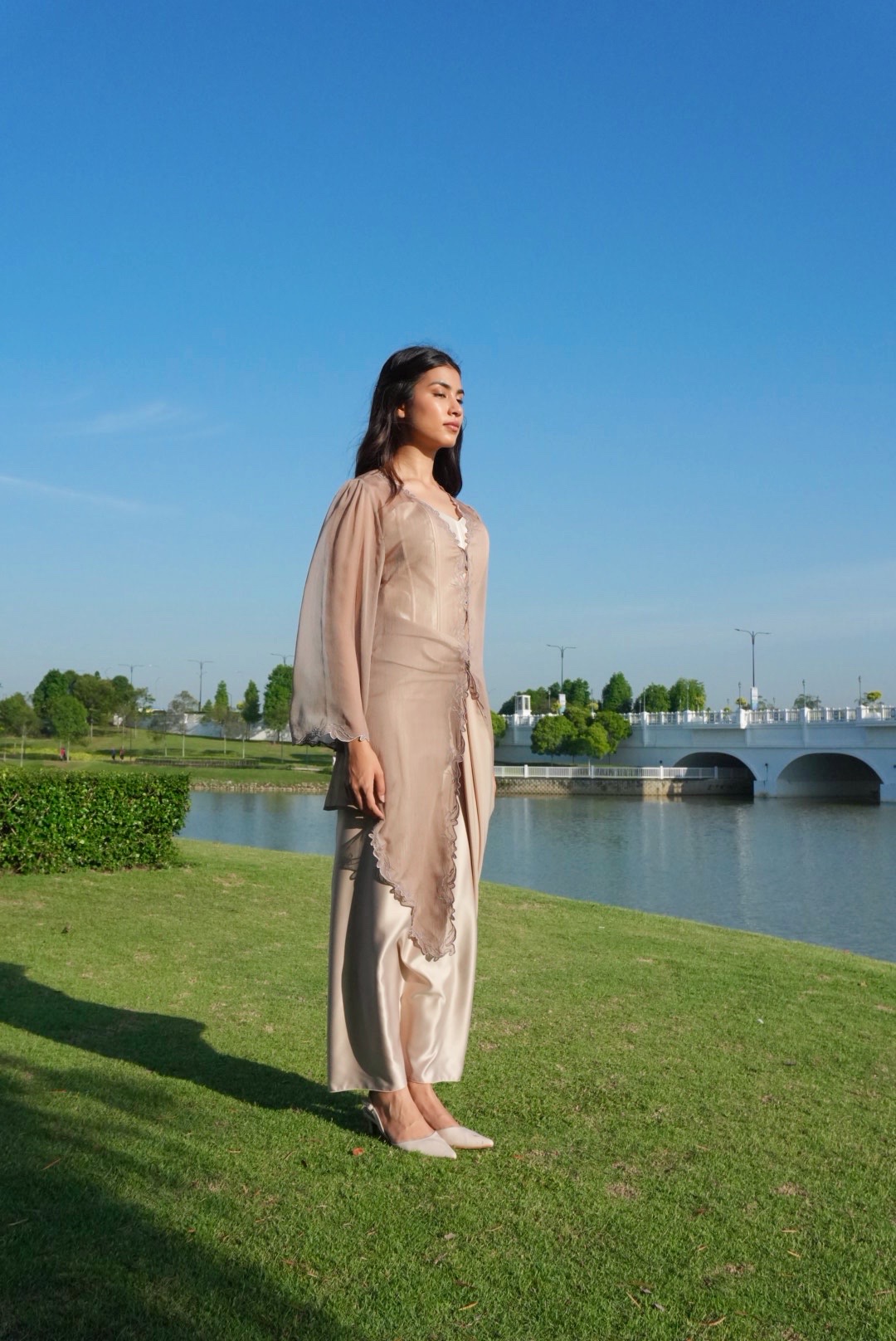 Twilight Kebaya in Brown Taupe