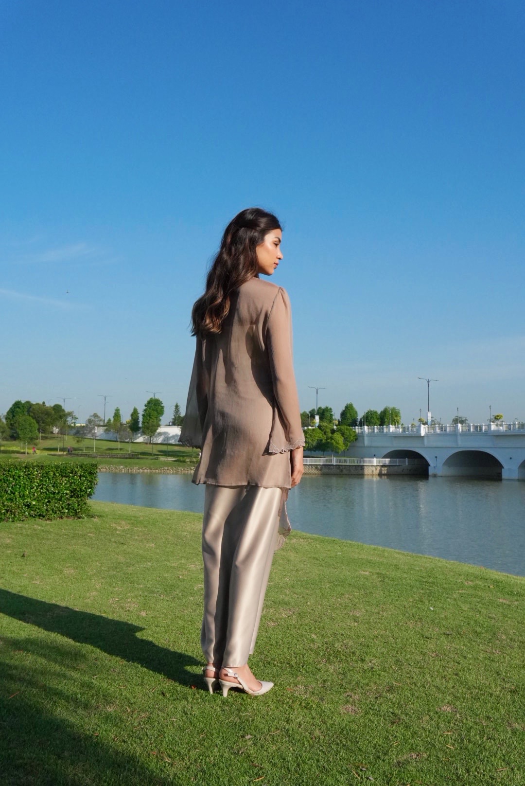 Twilight Kebaya in Brown Taupe