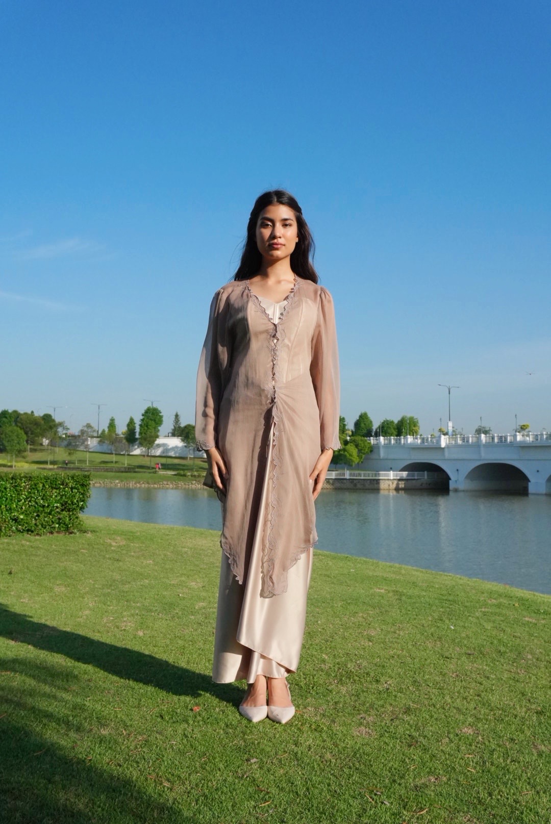 Twilight Kebaya in Brown Taupe