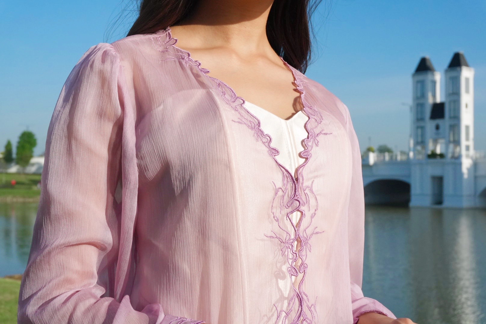 Twilight Kebaya in Dusty Lilac