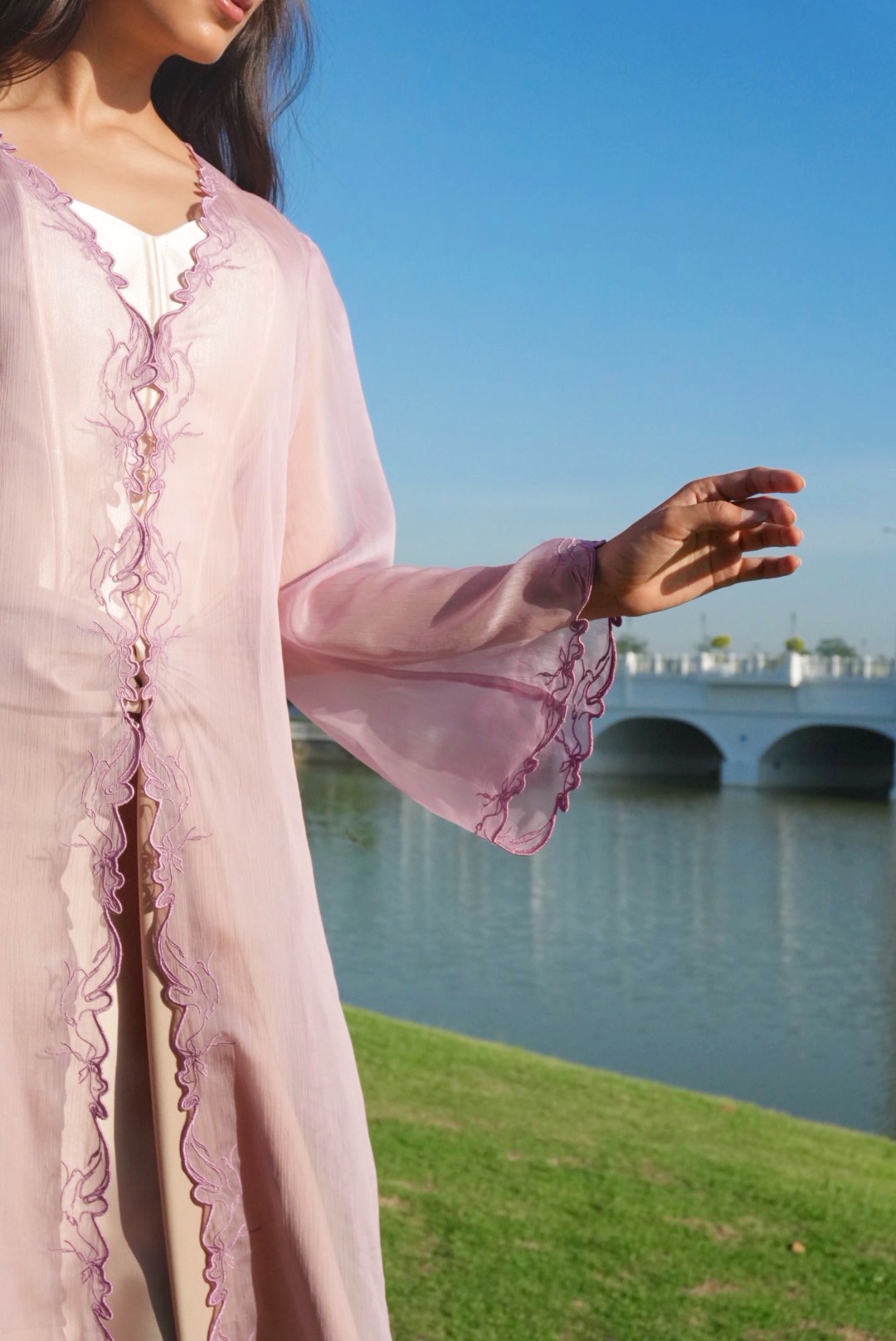 Twilight Kebaya in Dusty Lilac