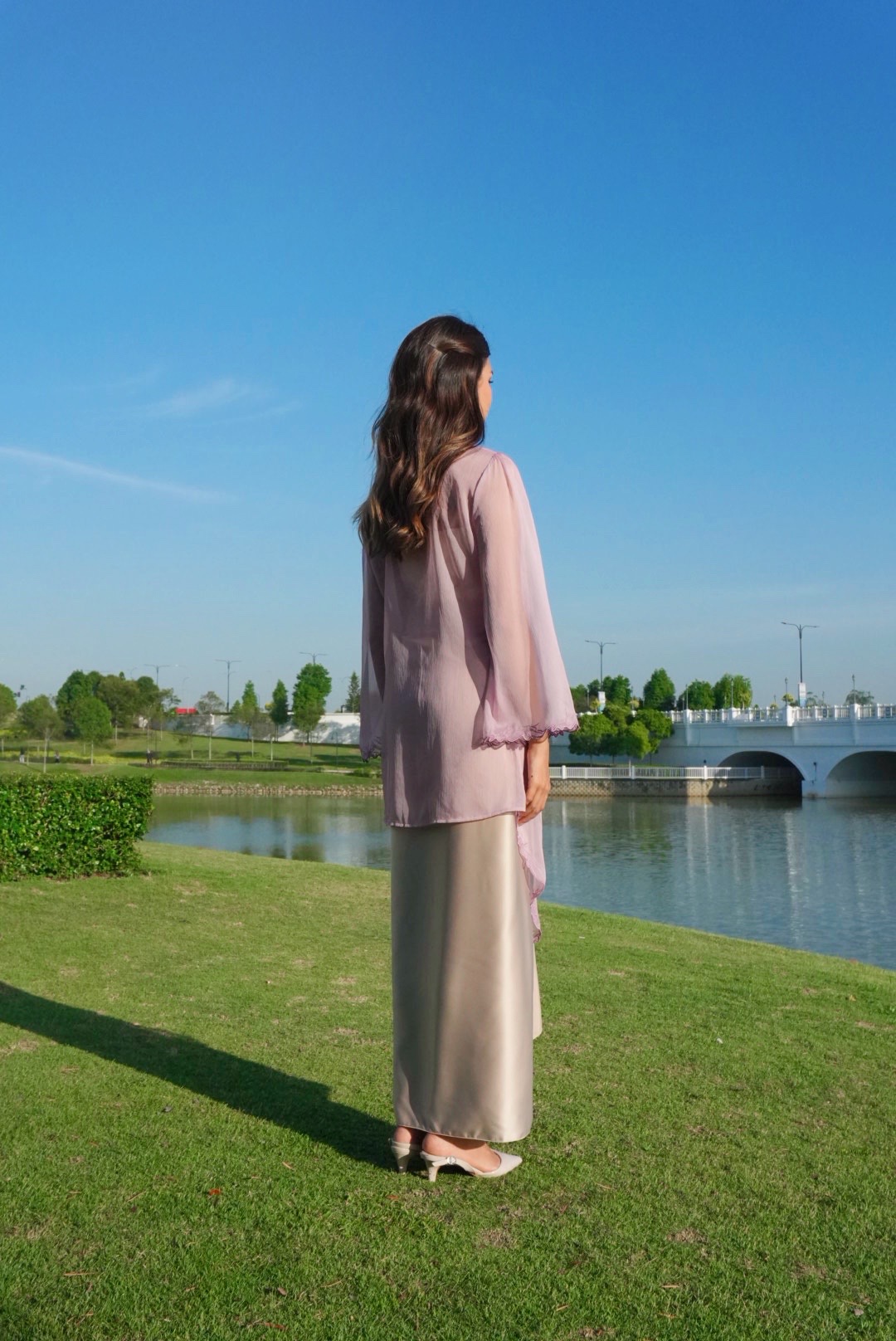 Twilight Kebaya in Dusty Lilac