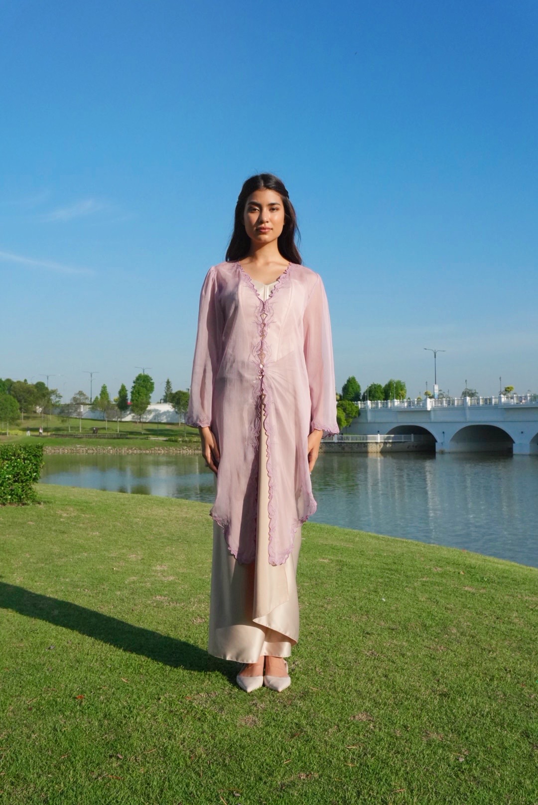 Twilight Kebaya in Dusty Lilac