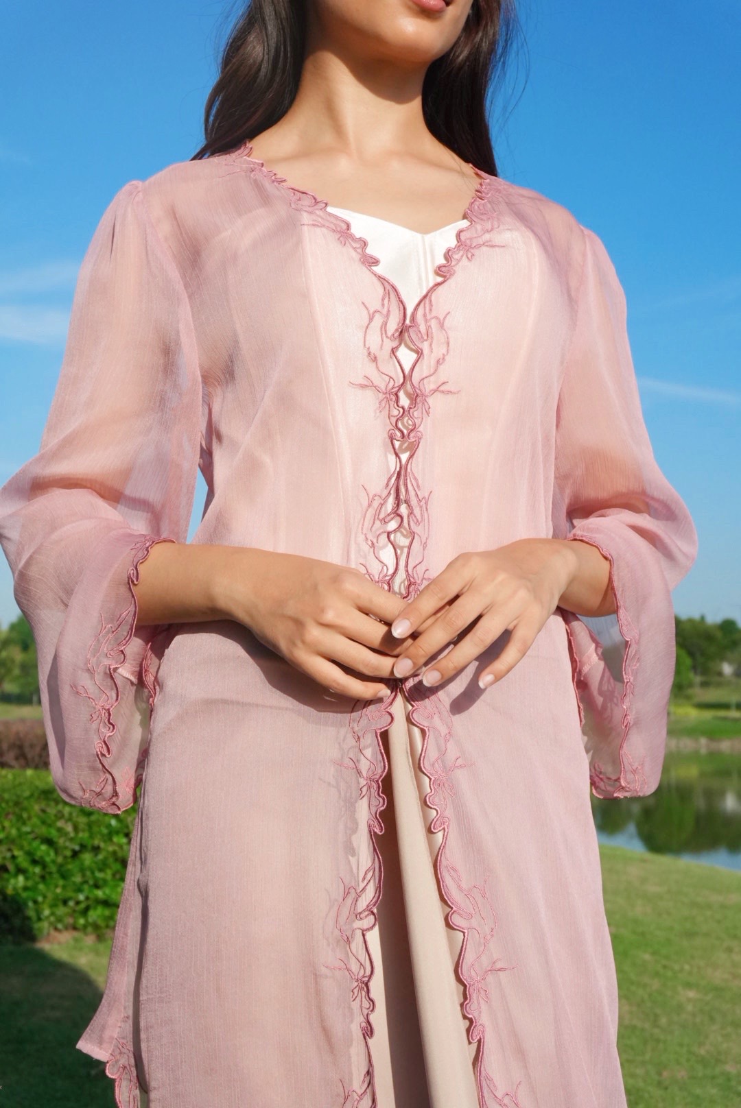Twilight Kebaya in Dusty Rose