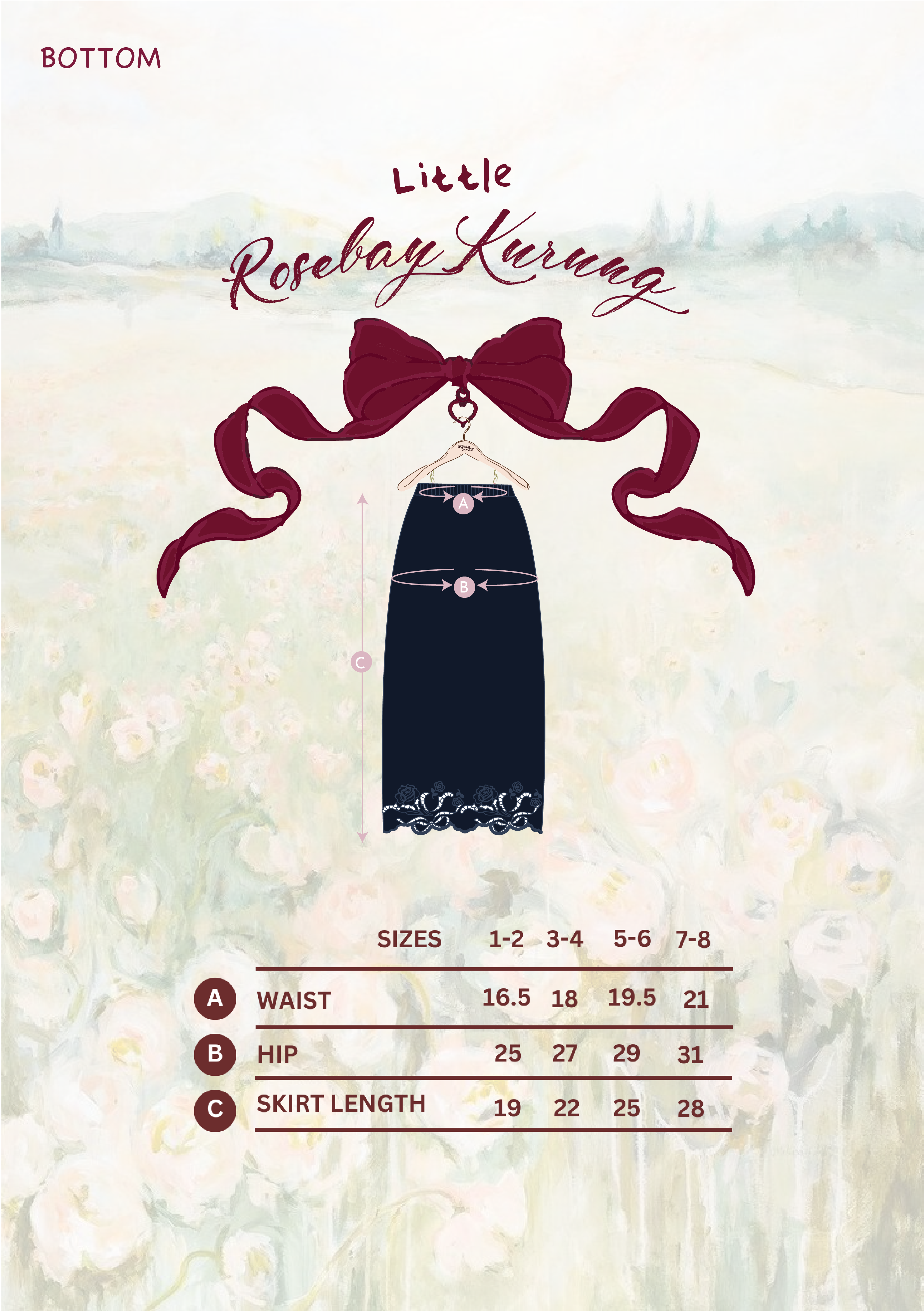 Little Breeze Kurung in Rosebay