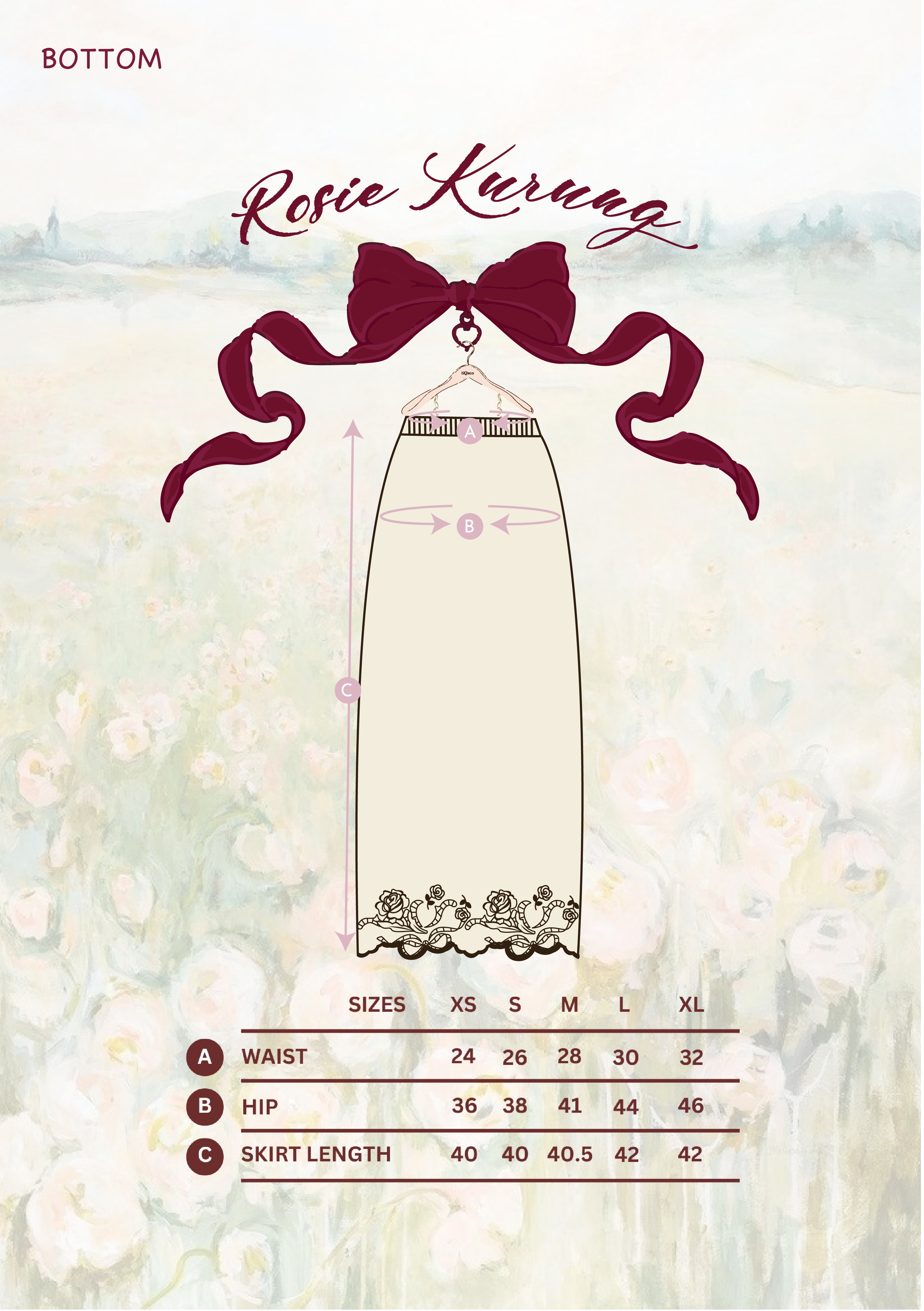 Breeze Kurung in Rosie