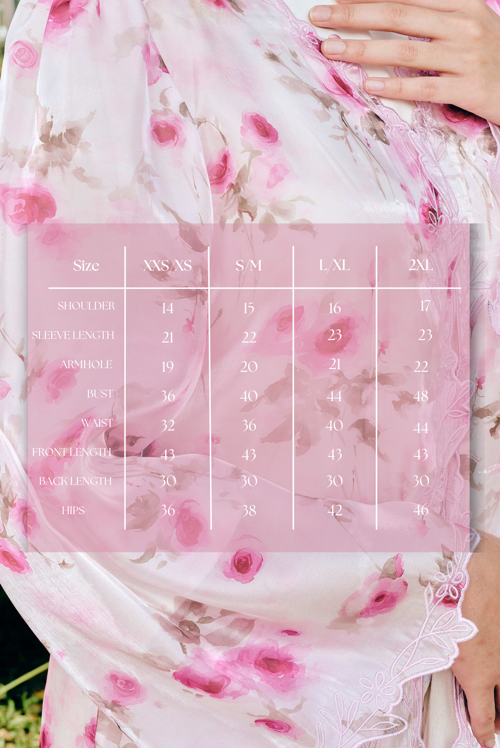 Dreamy Rose Kebaya Top