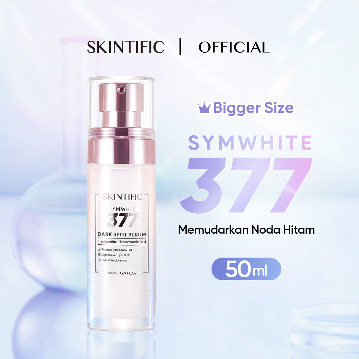 [50ml] SKINTIFIC Symwhite 377 Dark Spot/ 5X ceramide/Anti Acne / 10% Niacinamide Serum 50ml Brightening Serum Mencerahkan Kulit Wajah for All/Pore/Oily/Dry Skin