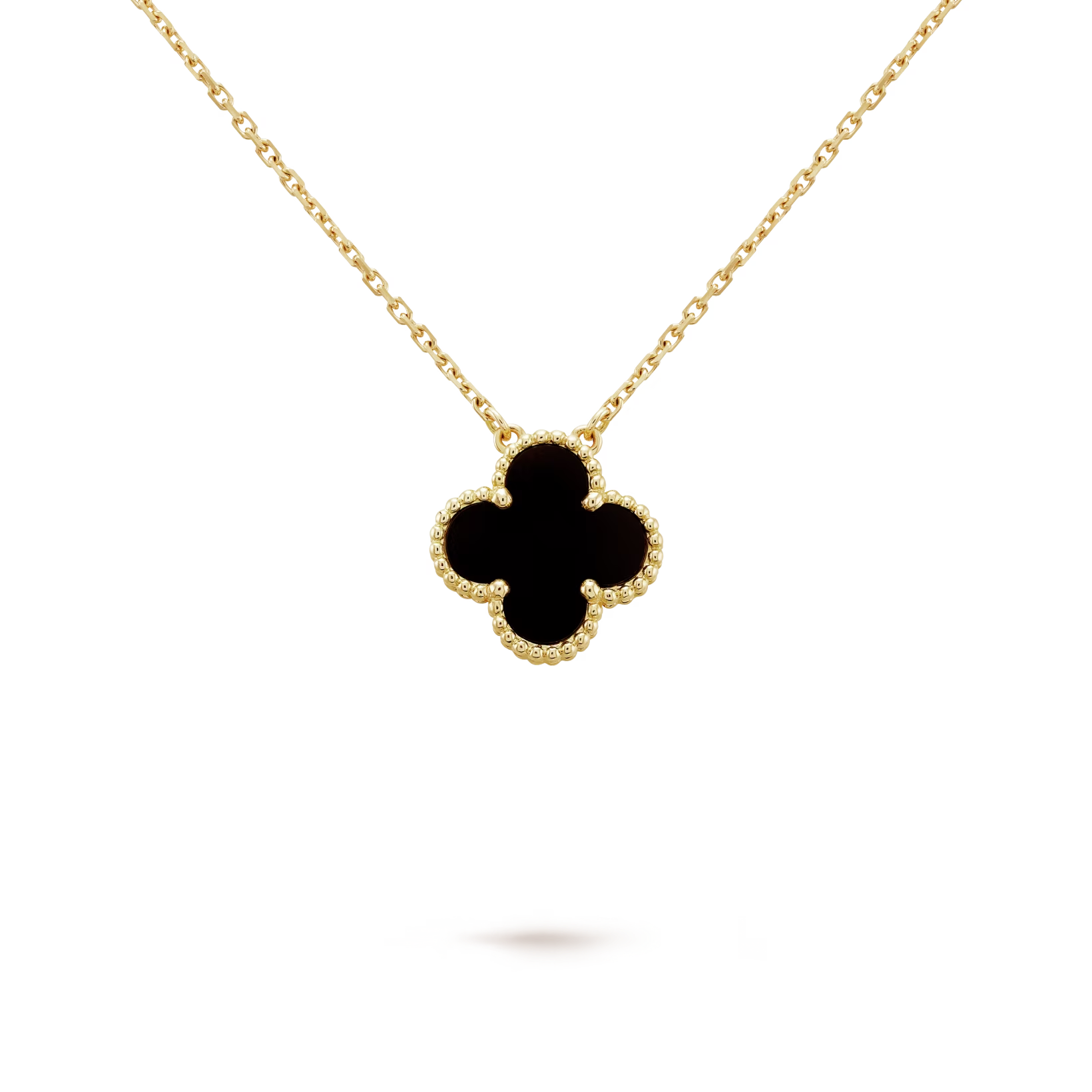 Van Cleef Arpel Onyx Motif Necklace 15mm