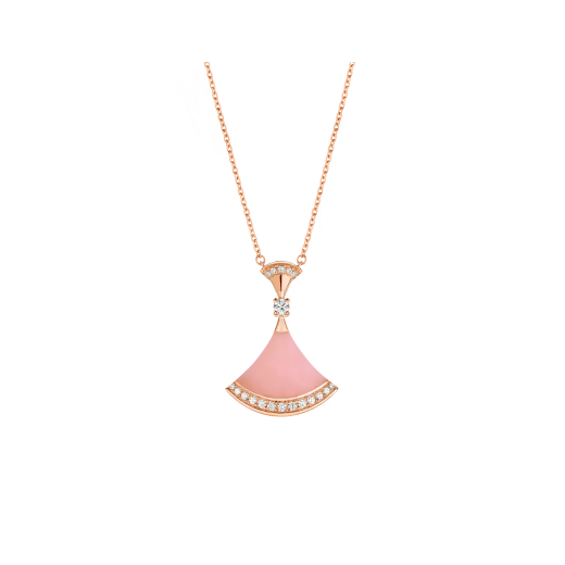 Diva's Necklace With Pink Opal Diamond