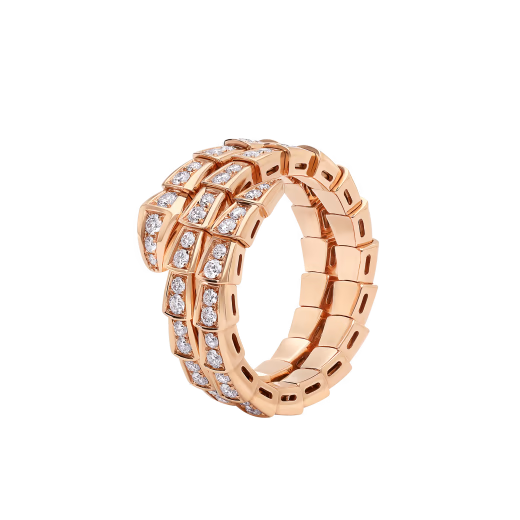 Viper Ring With Diamonds