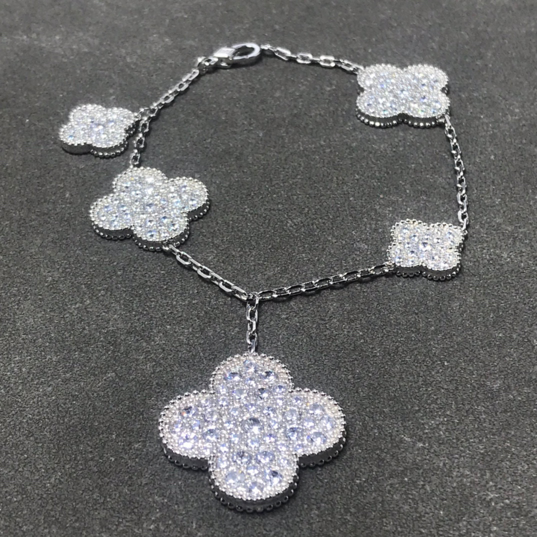 Van Cleef Inspired Magic Alhambra bracelet, 5 motifs