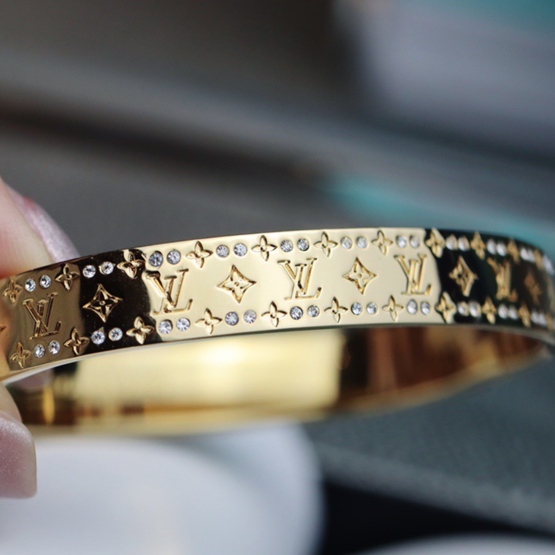 Replica LV Louis Vuitton Nanogram Cuff Bracelet
