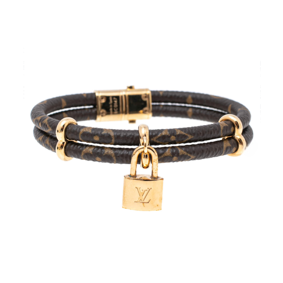 Replica LV Louis Vuitton Keep It Twice Monogram Canvas Bracelet